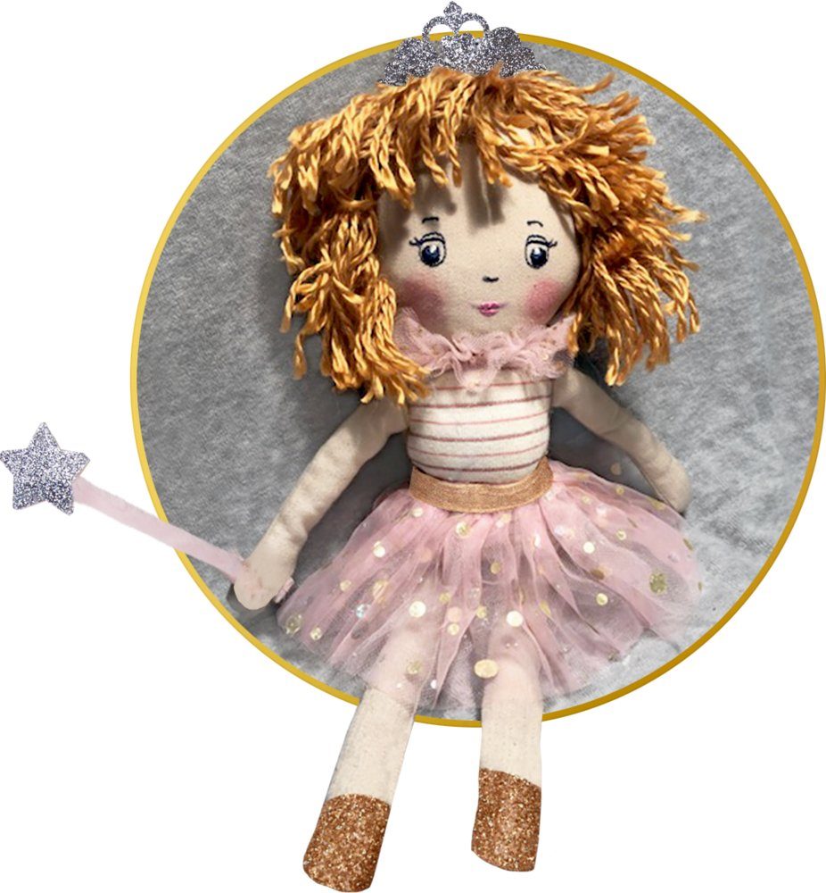COPPENRATH DIE SPIEGELBURG Stoffpuppe Puppe Prinzessin Lillifee Glitter & Gold