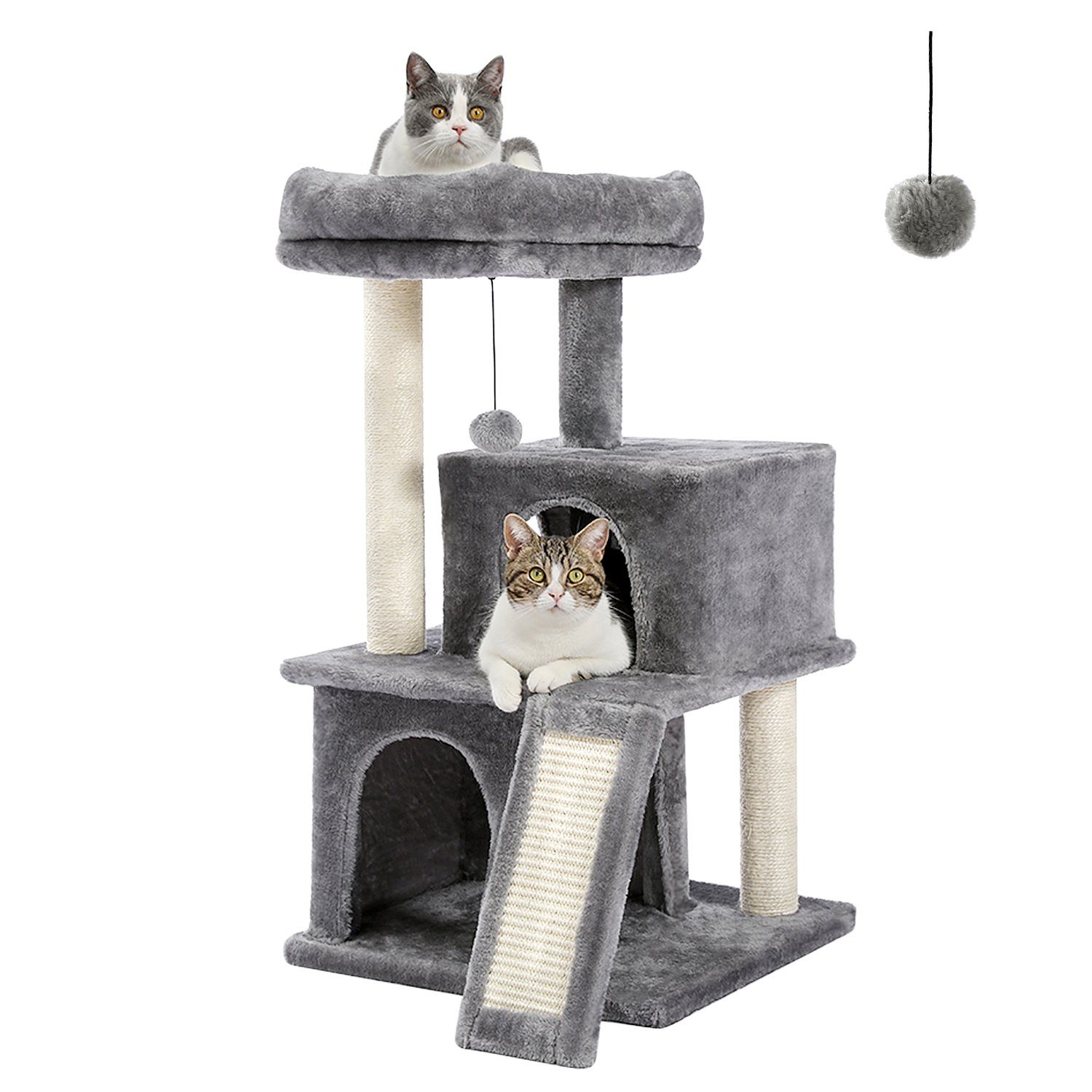 PAWZ Road Kratzbaum Katzenbaum Katzenmöbel mit Sisal-Seil Plüsch Liege Spie günstig online kaufen