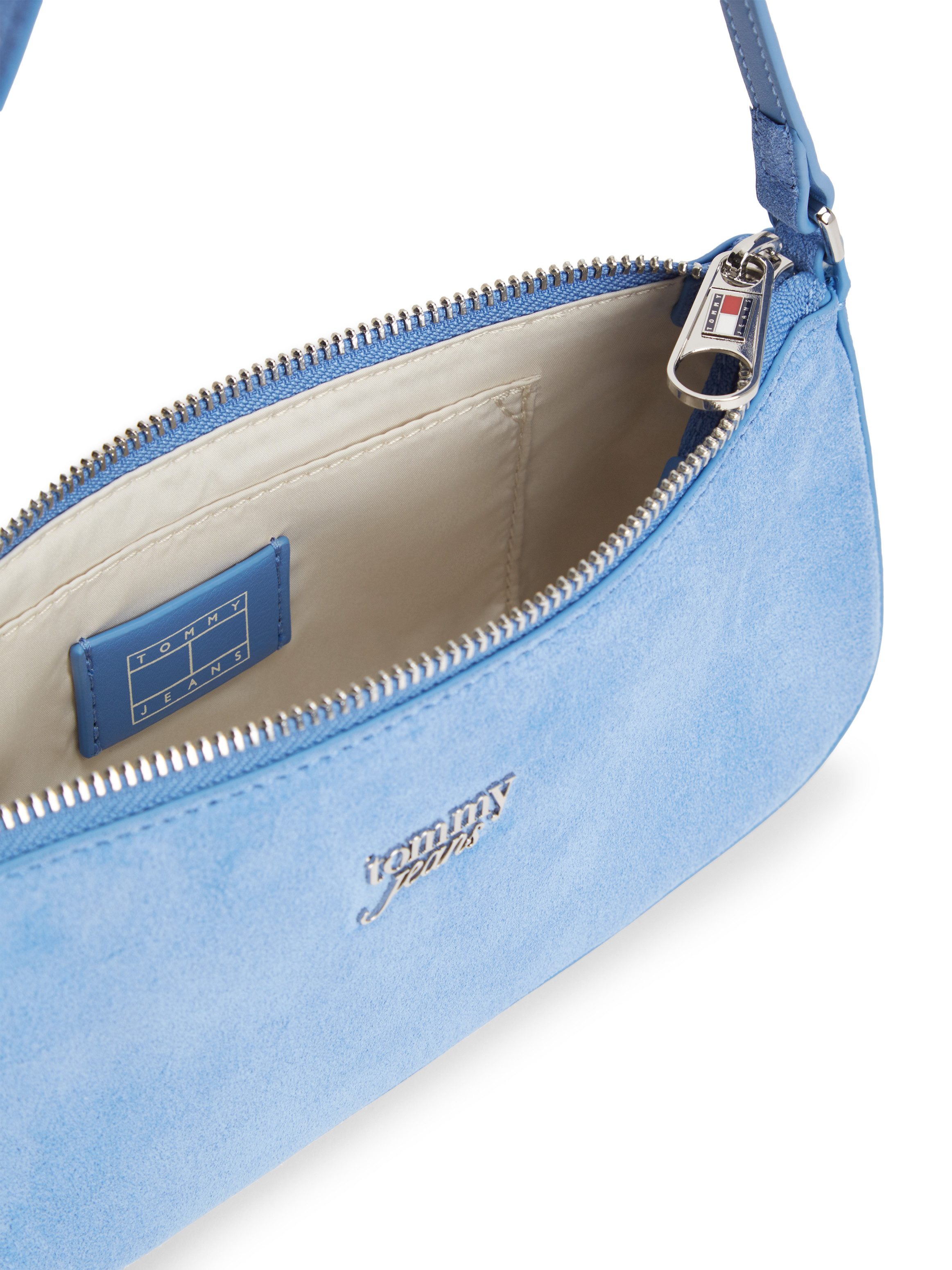 Tommy Jeans Schultertasche TJW MUST SUEDE SHOULDER BAG, Damen Umhängetasche, Handtasche, Mini Bag mit TH-Logo – Bild 4 von 5