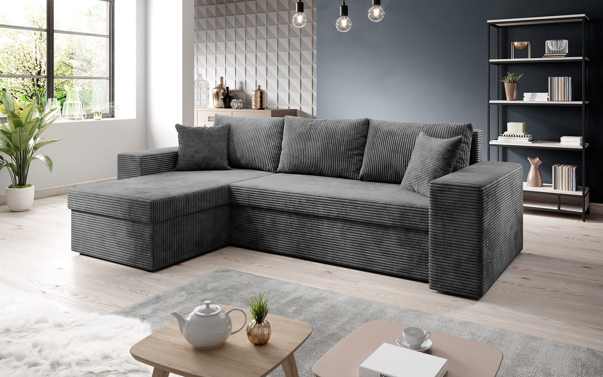 Luxusbetten24 Schlafsofa Designer Sofa Denver, mit günstig online kaufen