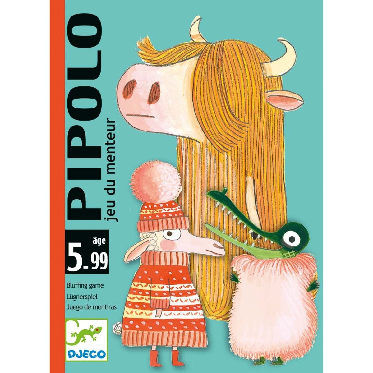 DJECO Spiel DJECO Kartenspiel "Pipolo" Lustiges Bluffspiel für Kinder ab 5 Jahren