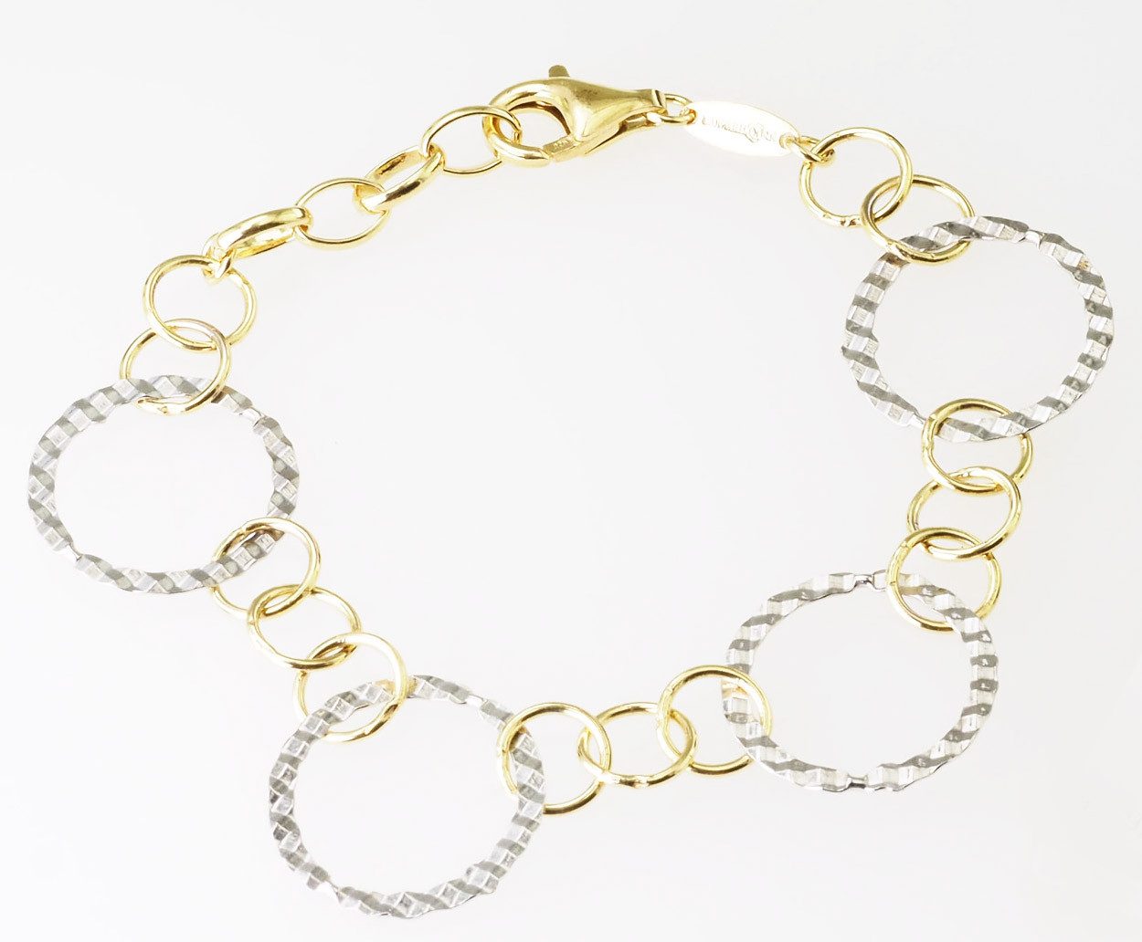 Der Kettenmacher Silberarmband Fantasie MART-19BCG, diamantiert