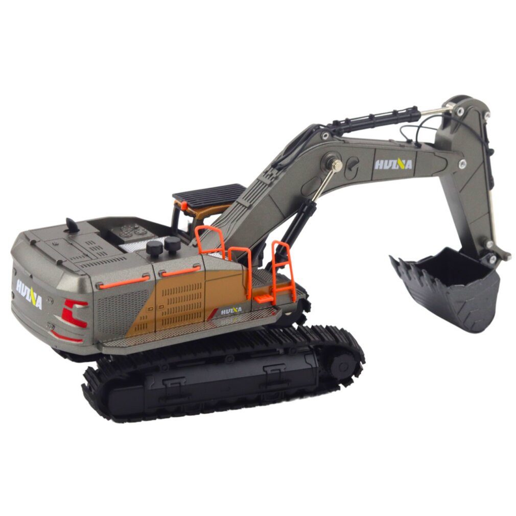 HUINA Spielzeug-Boot Lean Caterpillar Bagger Metall Schaufel Schwarz 1:50