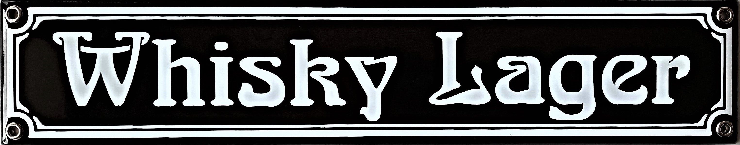 Metallschild Whisky Lager Schild