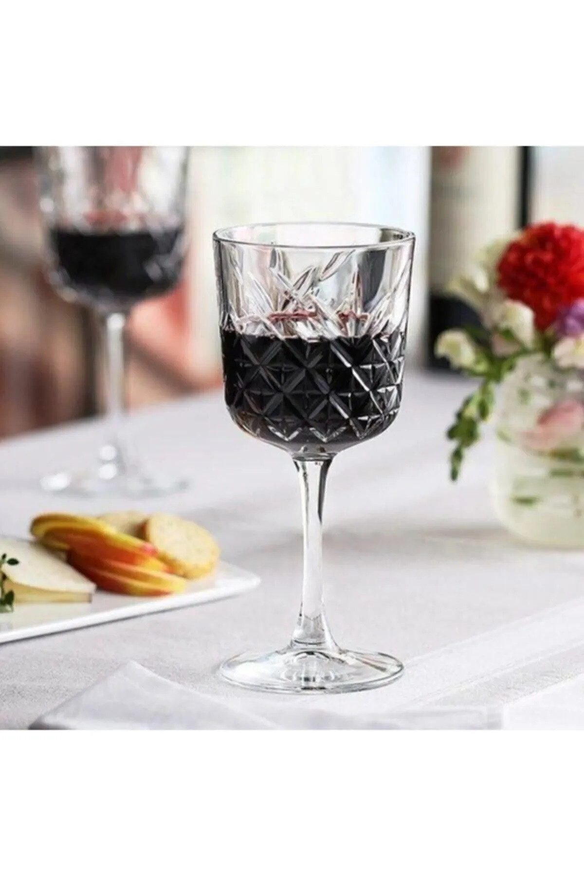 Pasabahce Rotweinglas 4x Gin Cocktail Glas „Timeless“ im Kristall-Design, 4-tlg.