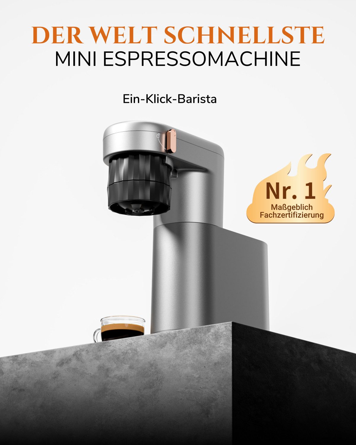 PURA COFFEE Filterkaffeemaschine C1 Kaffeemaschine mit PID-Präzisionsregelung, 20 Bar Heißaufheizung, Kalt & Heiß Brühen, Akku & Netzbetrieb, Tragbar für Zuhause, Büro, Outdoor usw.