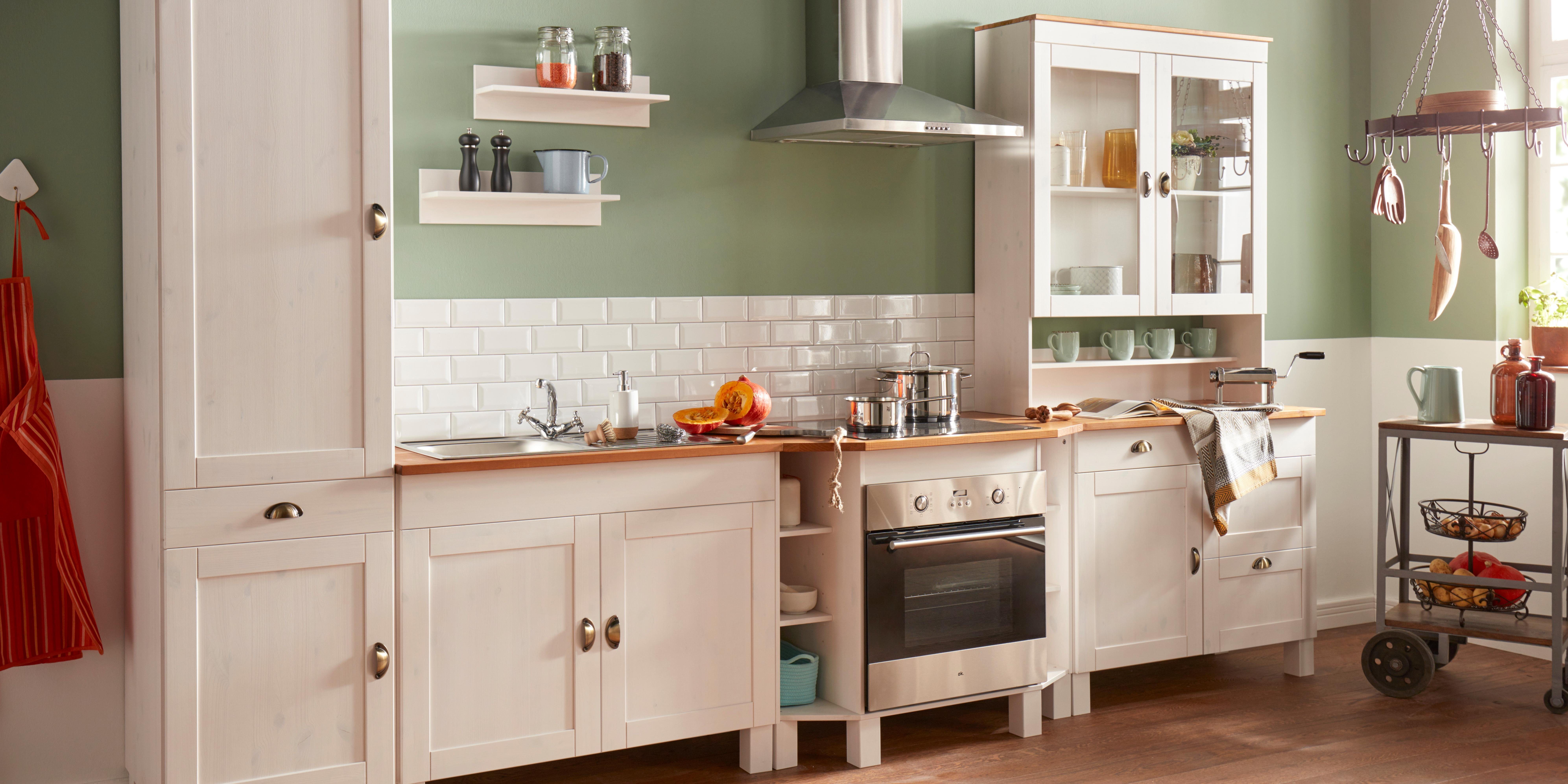 Home affaire Küchenzeile Oslo, Breite 350 cm, in 2 Tiefen, ohne E-Geräte