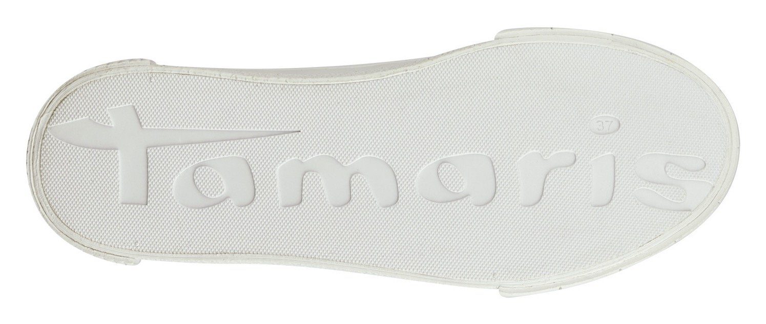 Sneaker bequemer Tamaris Spitze in creme Form mit