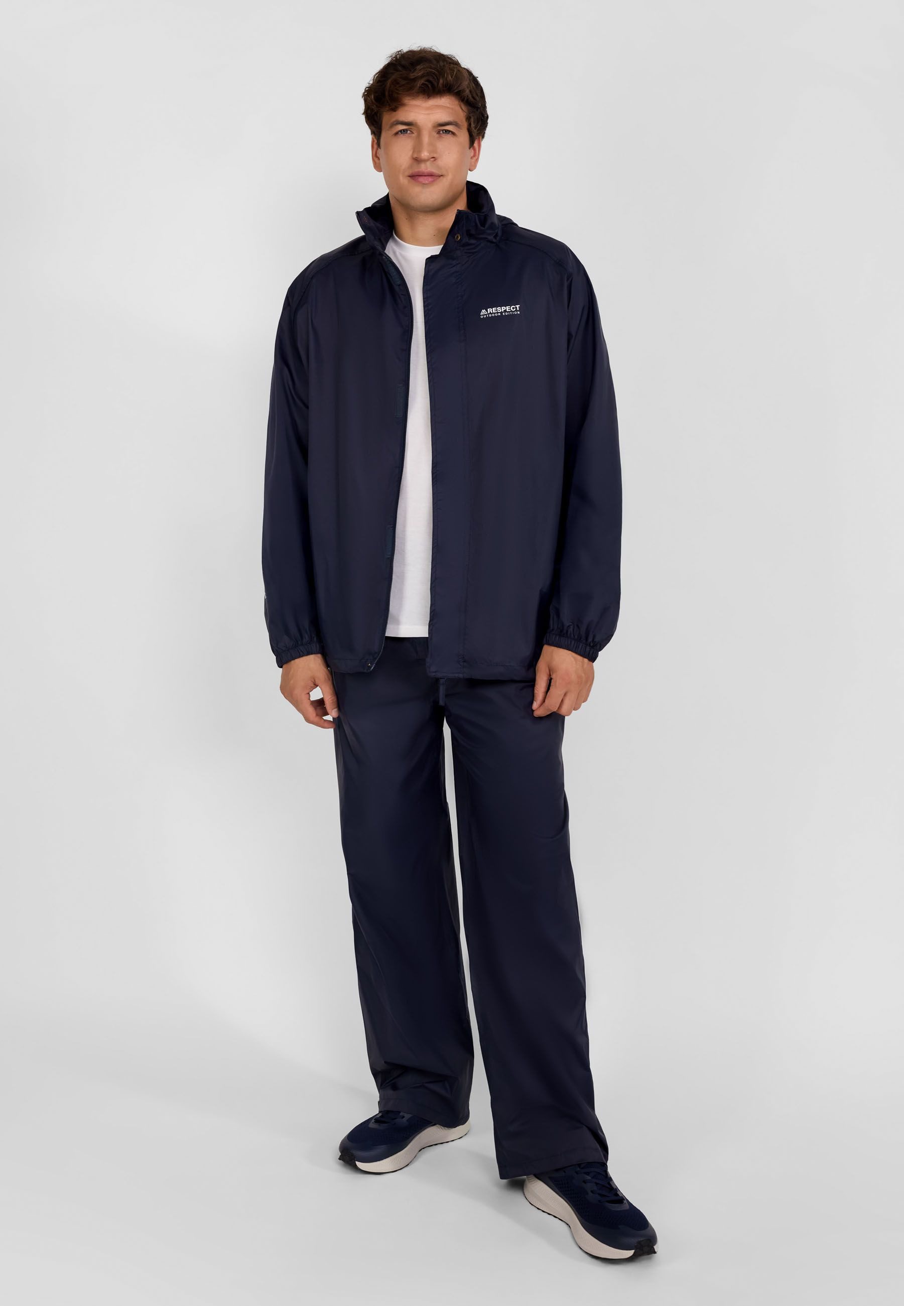 Respect Regenhose Regenhose mit Tasche (XS - 3XL) schutzt vor Kälte und Wind