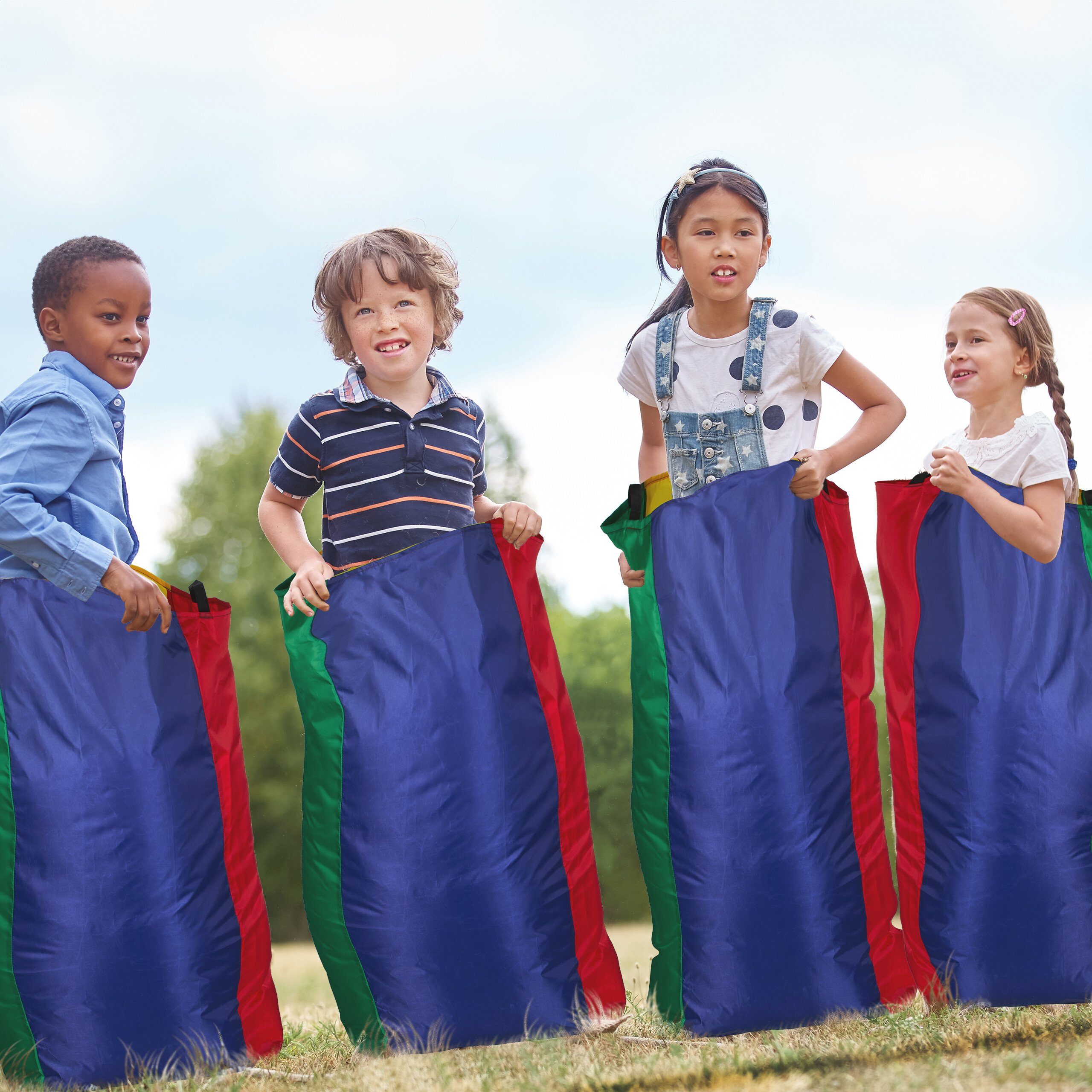 relaxdays Spielesammlung Outdoor Spiele für Kinder im Set
