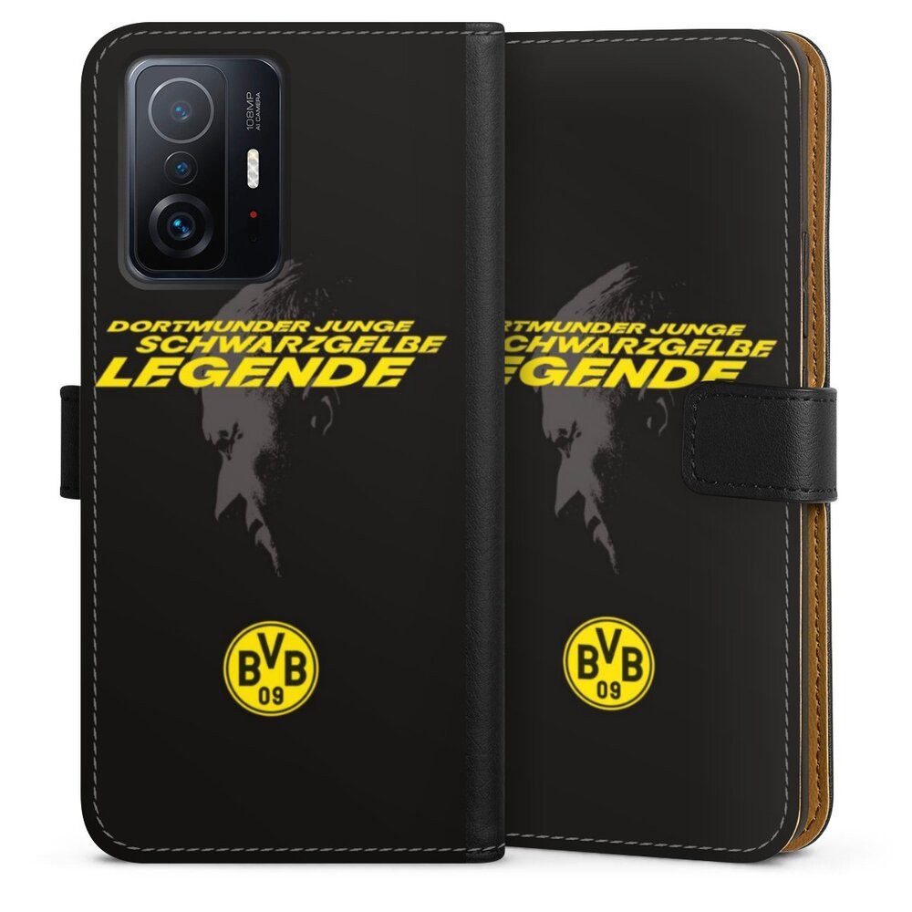 DeinDesign Handyhülle Marco Reus Borussia Dortmund BVB Danke Marco Schwarzgelbe Legende, Xiaomi 11T Pro 5G Hülle Handy Flip Case Wallet Cover Handytasche Leder