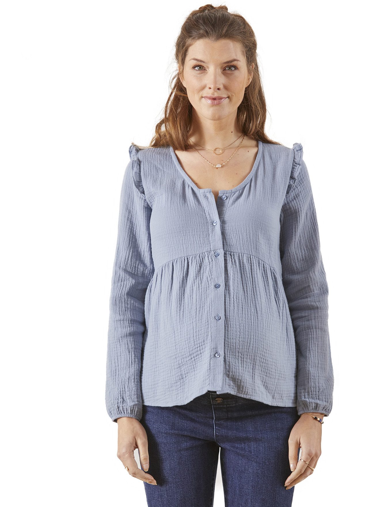 vertbaudet Umstandsbluse Bluse, Schwangerschaft & Stillzeit