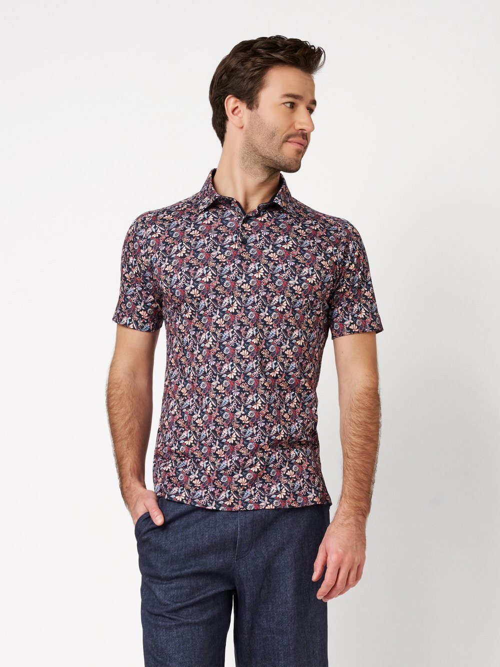 DESOTO Poloshirt Casual Polo Kent mit Kent Kragen