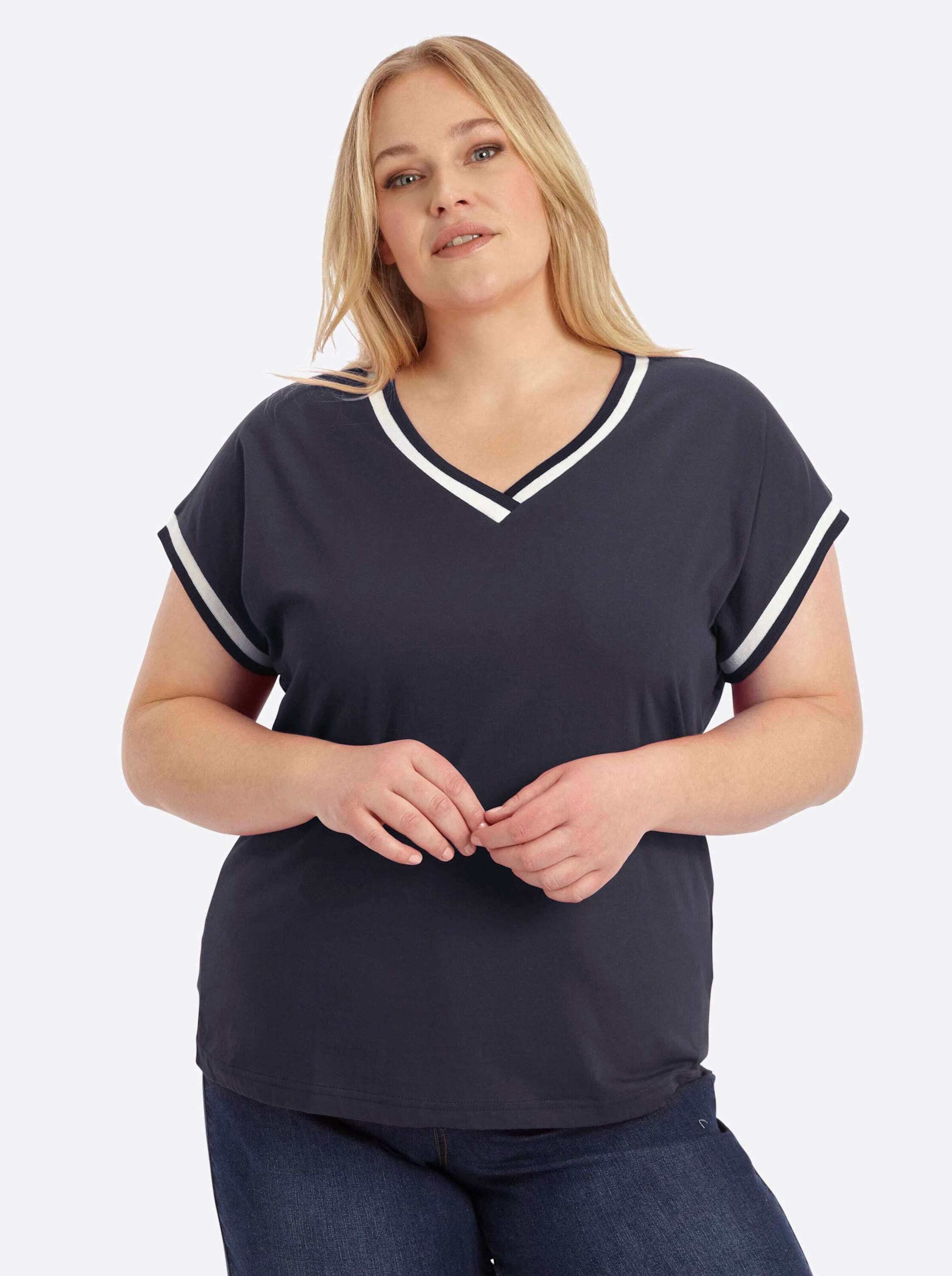 Sieh an! T-Shirt Kurzarm-Shirt Extra kurz