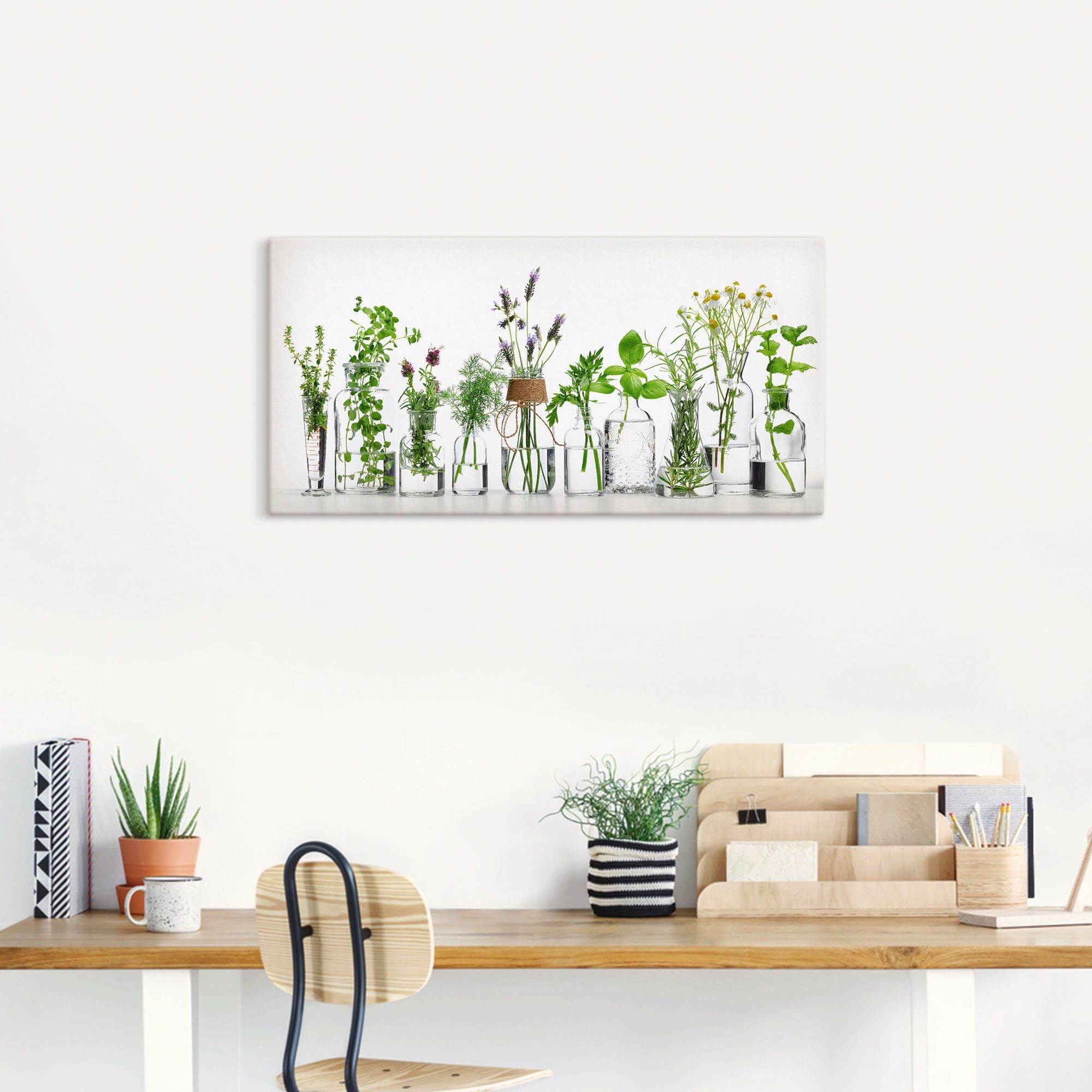 Artland Wandbild Öle mit Kräutern, Kräuterbilder (1 St), als Alubild, Leinwandbild, Poster, Wandaufkleber in verschied. Größen – Bild 2 von 5