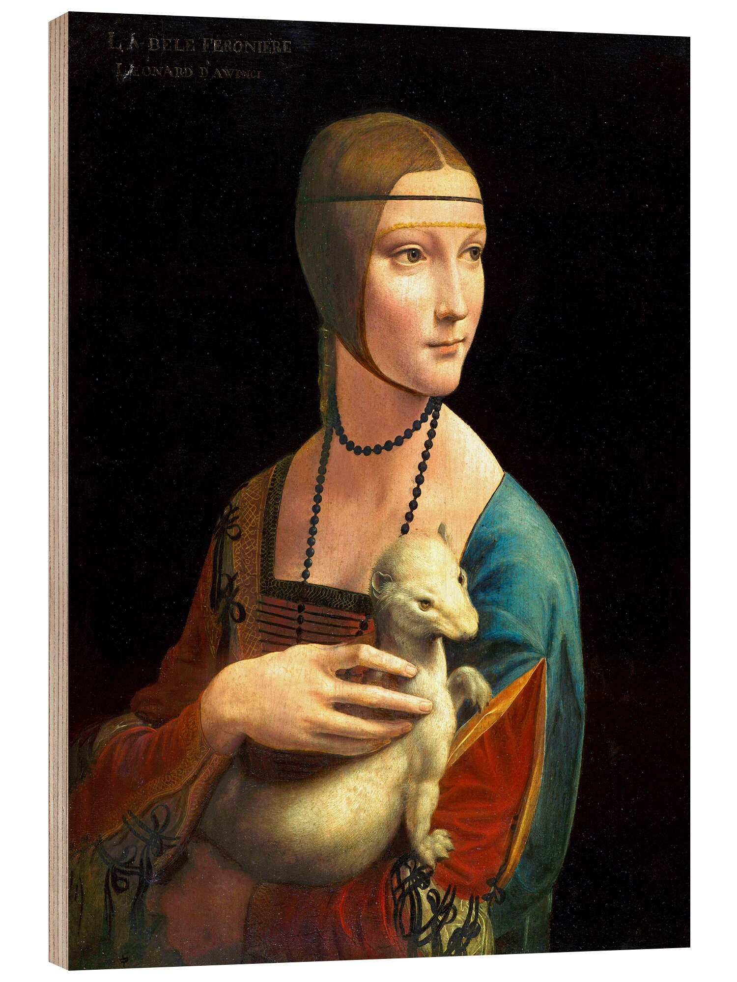 Posterlounge Wandbild Dame mit dem Hermelin, Leonardo da Vinci, erhältlich als Poster, Leinwandbild, Wandsticker oder Acrylglasbild