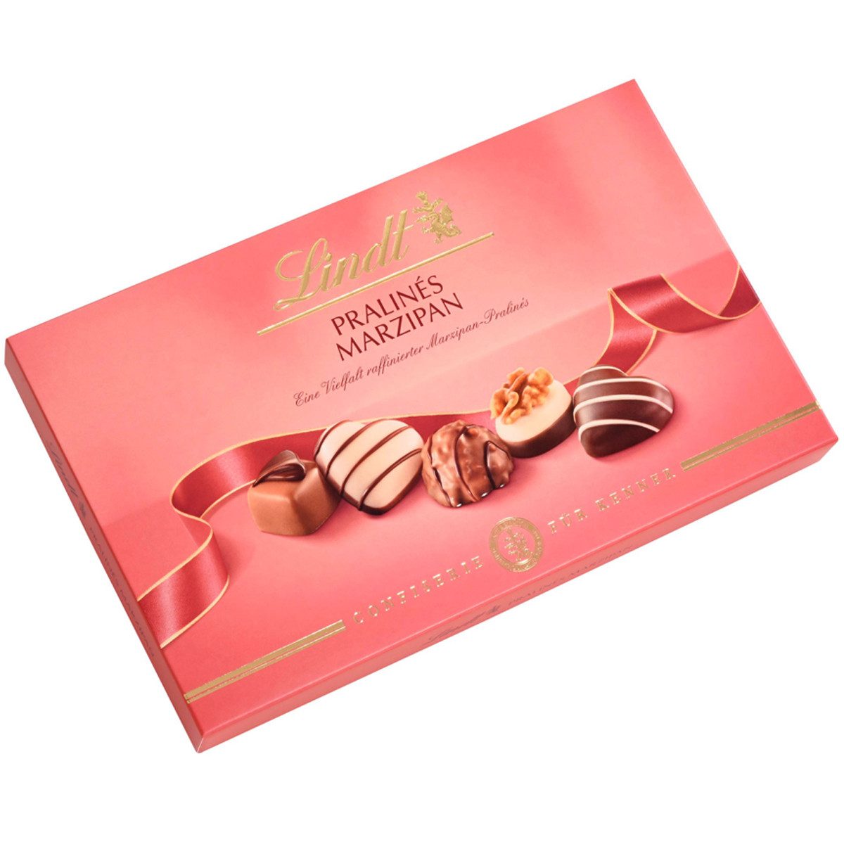 LINDT Schokolade, Lindt Für Kenner Marzipan mit köstlichen Marzipan Pralinen 125g