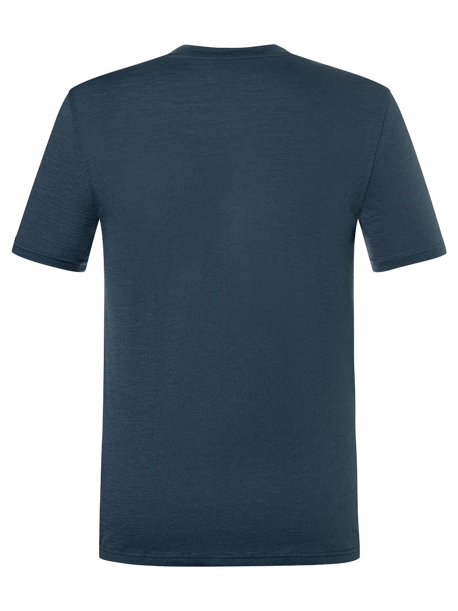 SUPER.NATURAL Print-Shirt für Herren, Merino LOGO LINES TEE Bike Lifestyle, atmungsaktiv