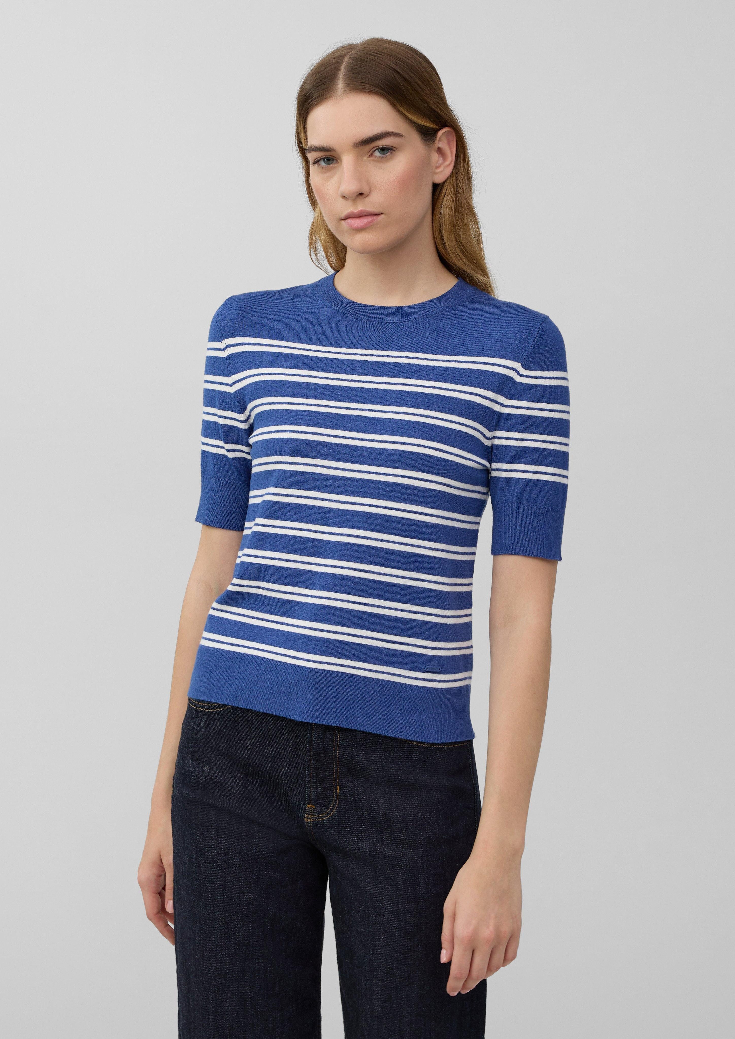 s.Oliver Strickpullover Kurzärmeliger Strickpullover aus Viskosemix günstig online kaufen