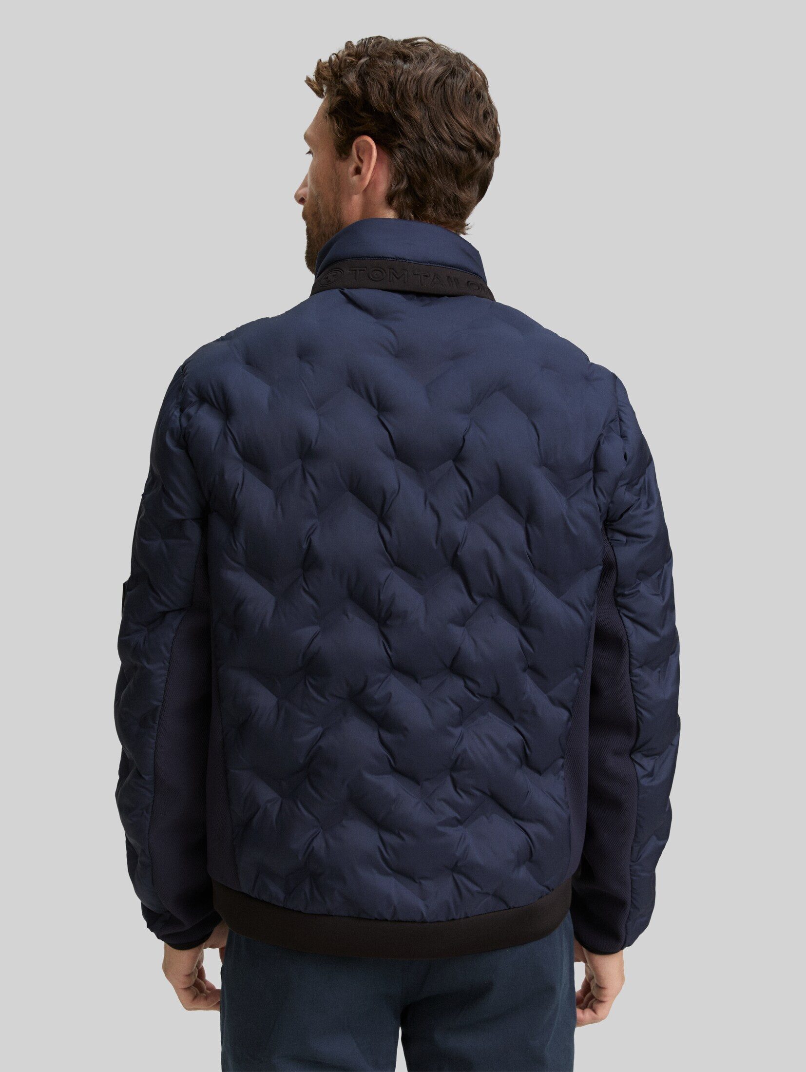 TOM TAILOR Outdoorjacke Jacken Hybrid Steppjacke mit verstaubarer Kapuze