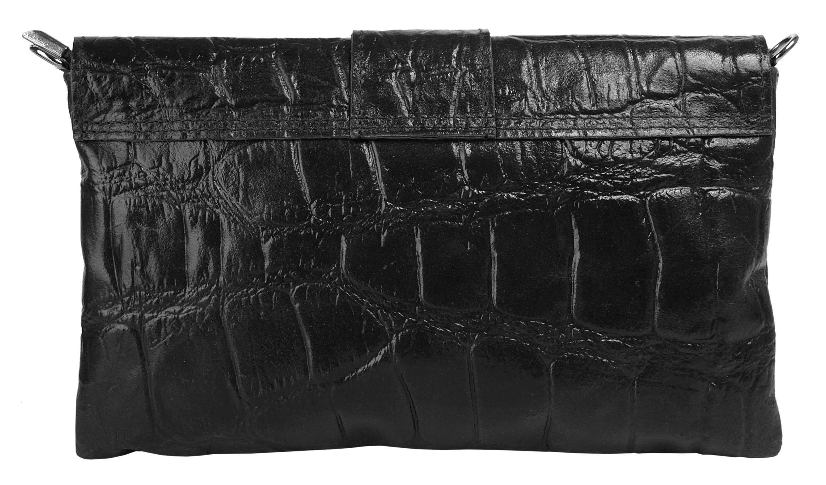 Cluty Abendtasche (1-tlg), echt Leder, Made in Italy
