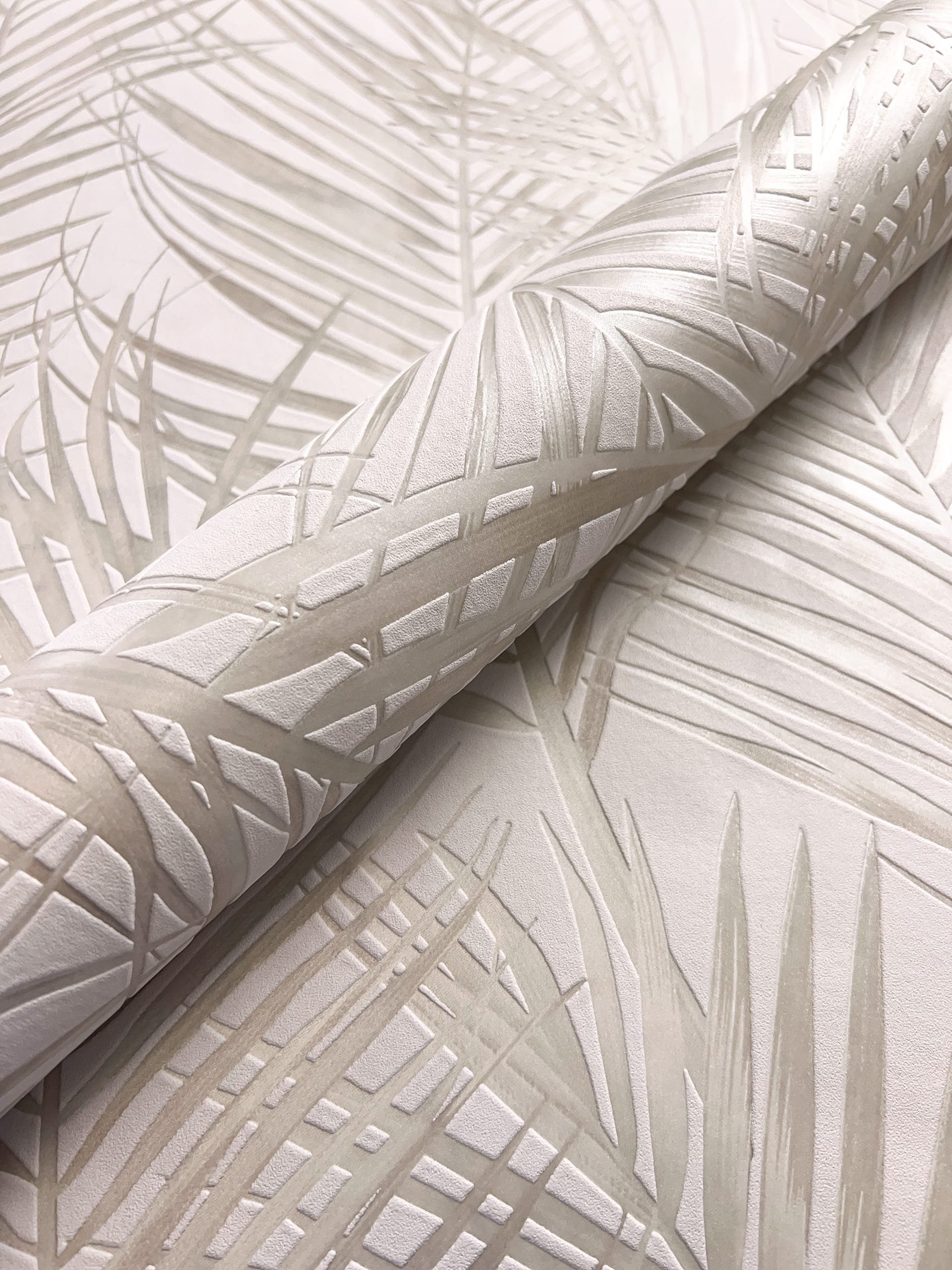 Newroom Vliestapete, Creme Tapete Modern Dschungel günstig online kaufen