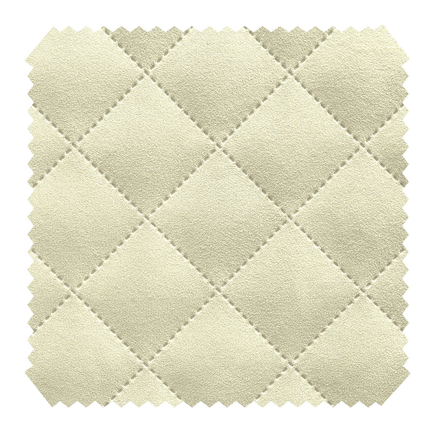 novely® Stoff ALPEN Velours 3-lagig gesteppt - Volumen-Möbelstoff Karo-Raute-Muster, Volumen Möbel-Polsterstoff, Karo Raute 5x5cm, Meterware, 1lfm