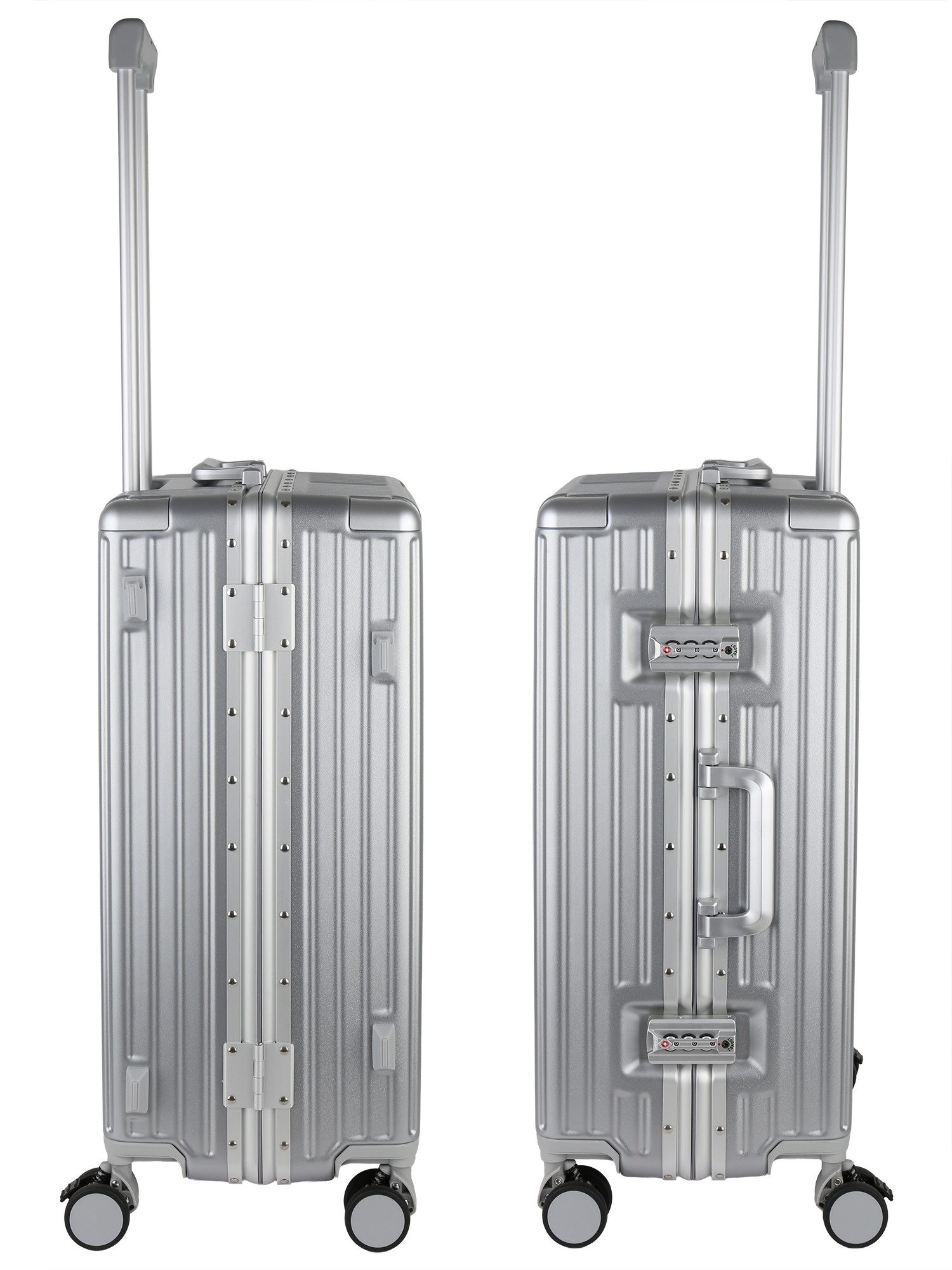 VAN HILL Hartschalen-Trolley 842209, 4 Rollen, Herolite Hartschalen-Trolley mit TSA-Schloss & 4 Doppelrollen