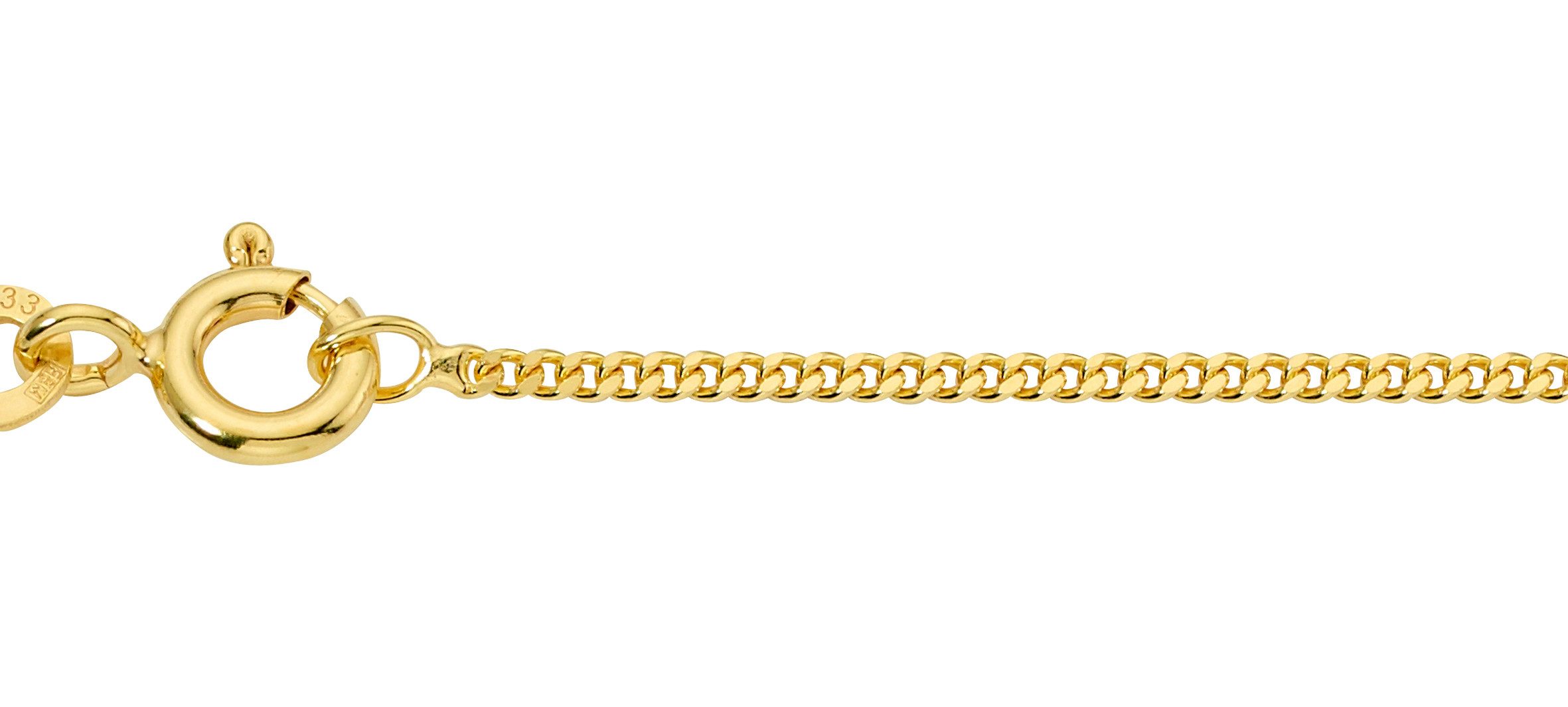 Collierkettchen Schmuck Geschenk Gold 333 Panzerkettengliederung in mehreren Breiten