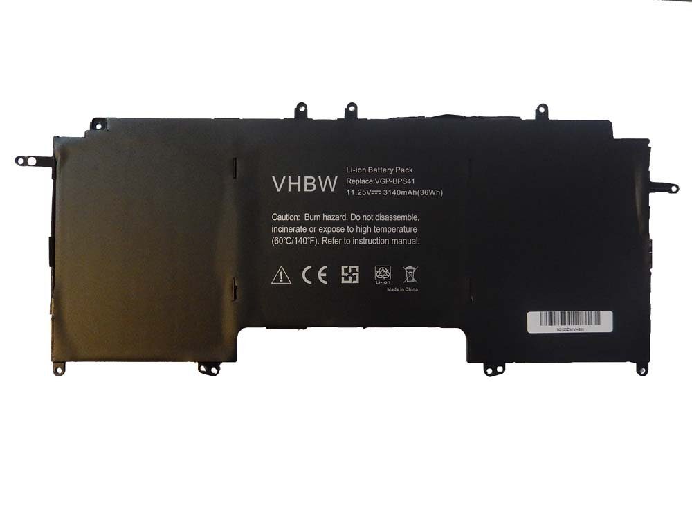 vhbw 3140 Laptop-Akku für Sony SVF13N25SH, SVF13N25CG, SVF13N24CXB, passend SVF13N26PG, Vaio mAh