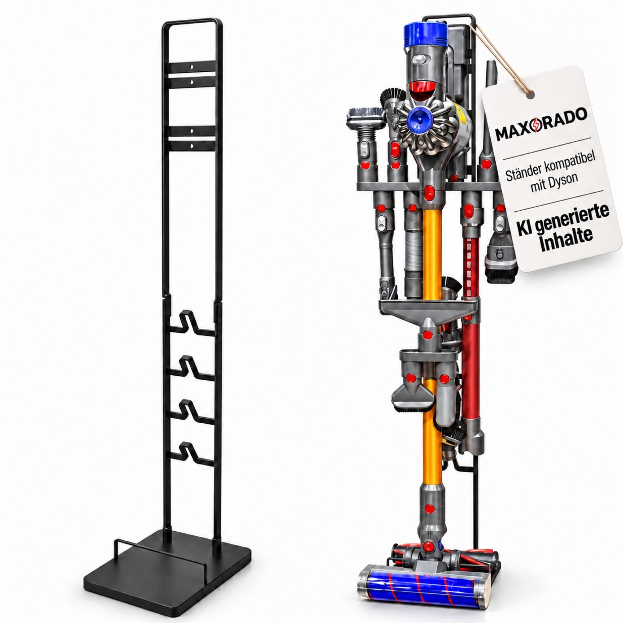 Maxorado Standhalterung Ständer für Dyson Staubsauger V15 V12 V11 V10 V8 V7 V6 Halterung Stand, (1-tlg., Kratz- und rutschsichere Pads)