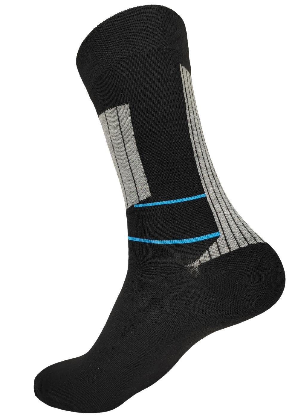 Mix8 Muster klassischer Herren Freizeit 12 Socken Form Sport EloModa 12 Paar Basicsocken Paar, (12-Paar)