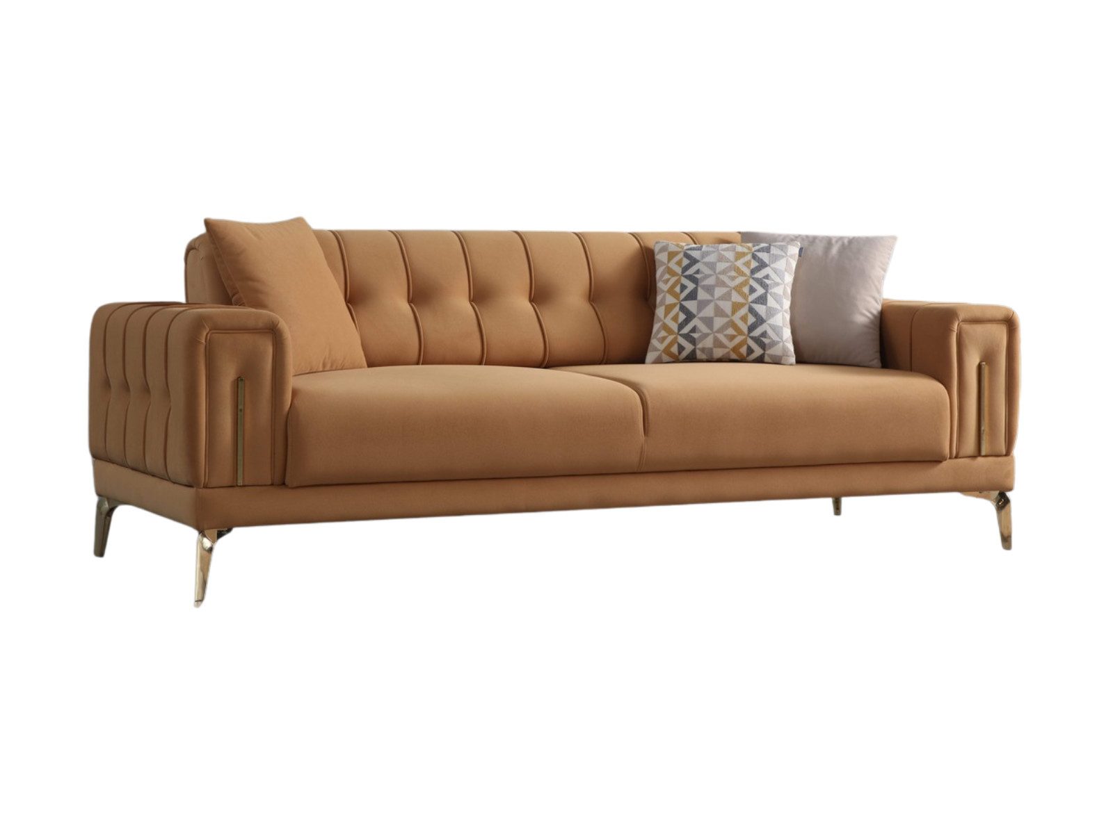 Villa Möbel Sofa Majesty, 3-Sitzer 1 Teile, mit Relax-/Bettfunktion durch umklappbare Rückenlehne
