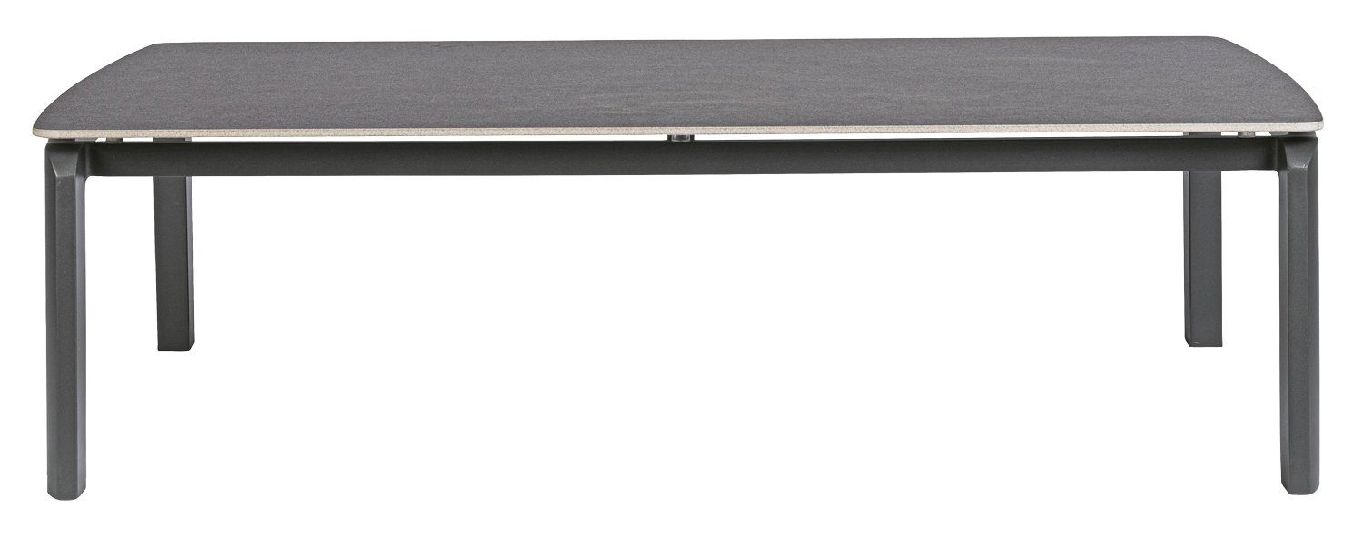 Loungetisch, Tischplatte Gartentisch Keramik Bizzotto cm, 70 aus cm, x Aluminium, Anthrazit, 33 120 JALISCO, Höhe
