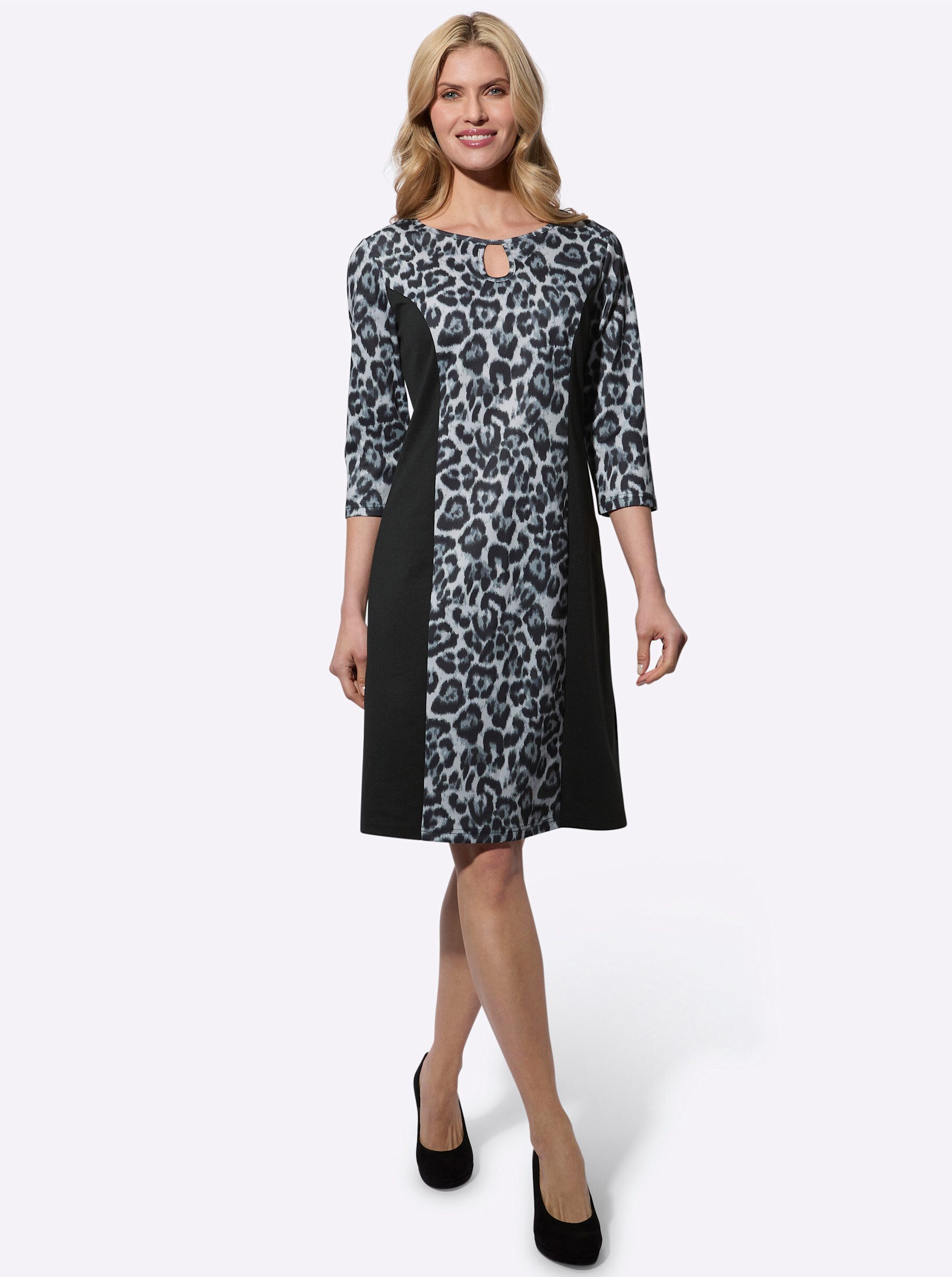Sieh an! Etuikleid Druckkleid