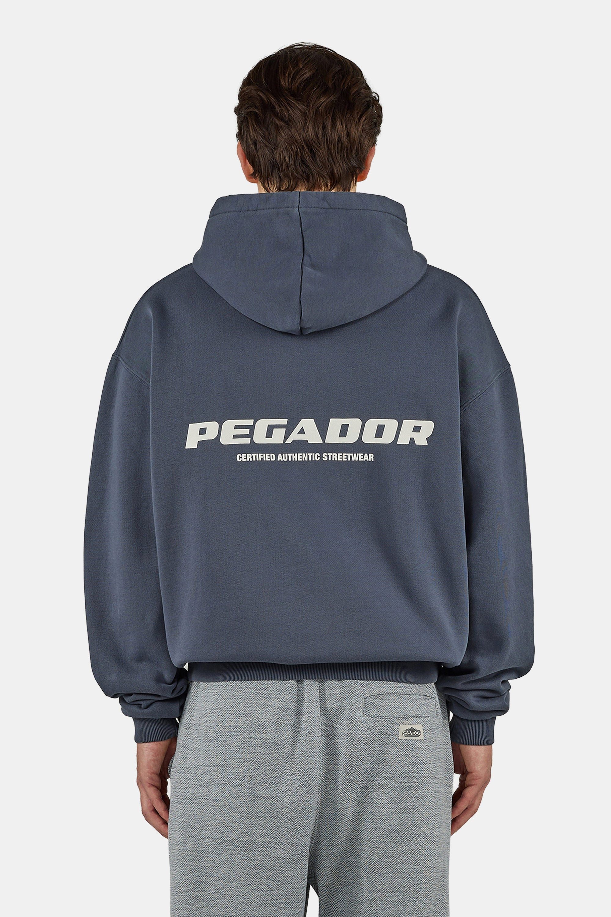 PEGADOR Kapuzensweatjacke Colne Logo Oversized Sweat Jacket Baumwollmischung, oversize