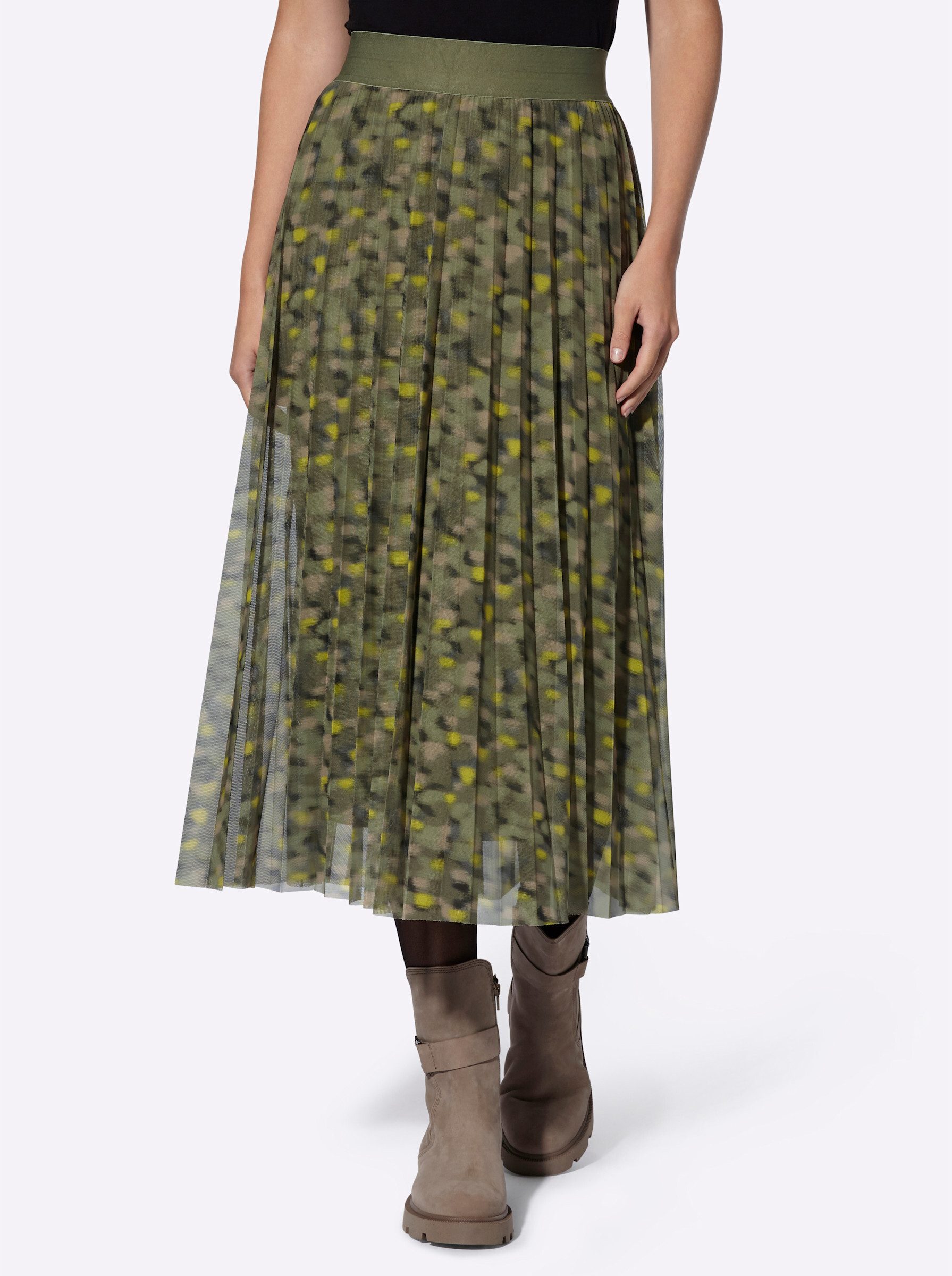 heine A-Linien-Rock Plisseerock . günstig online kaufen