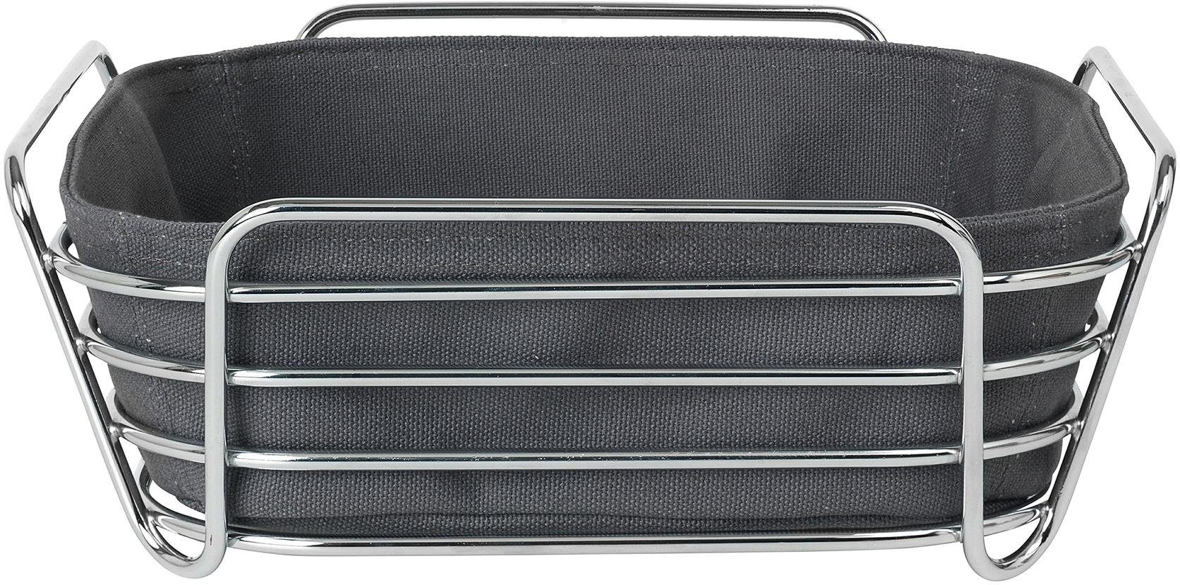 blomus Brotkorb DELARA, Baumwolle, Stahl, (1-tlg), mit waschbarem Baumwolleinsatz