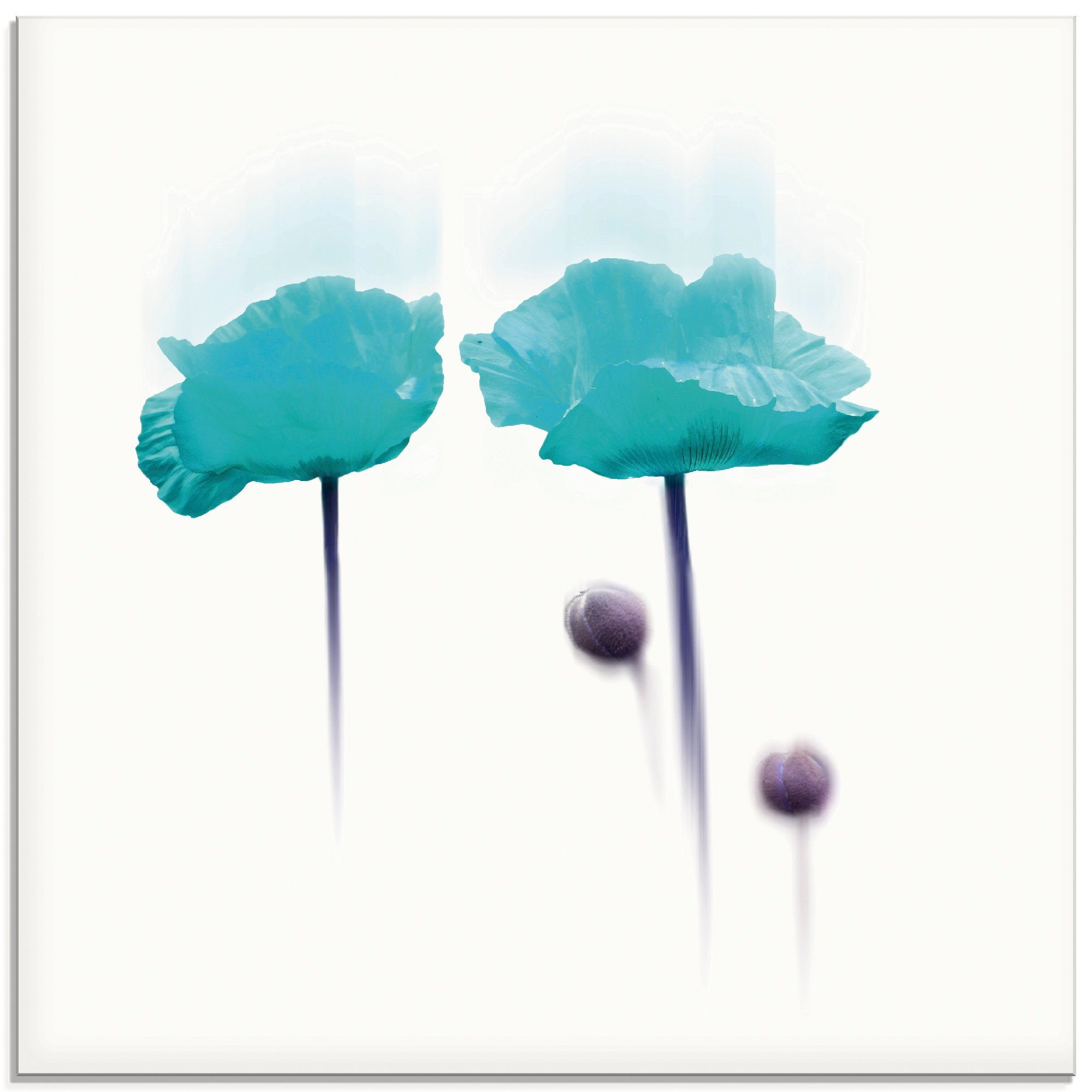 Artland Glasbild Blüte abstrakt II, Blumen (1 St), in verschiedenen Größen