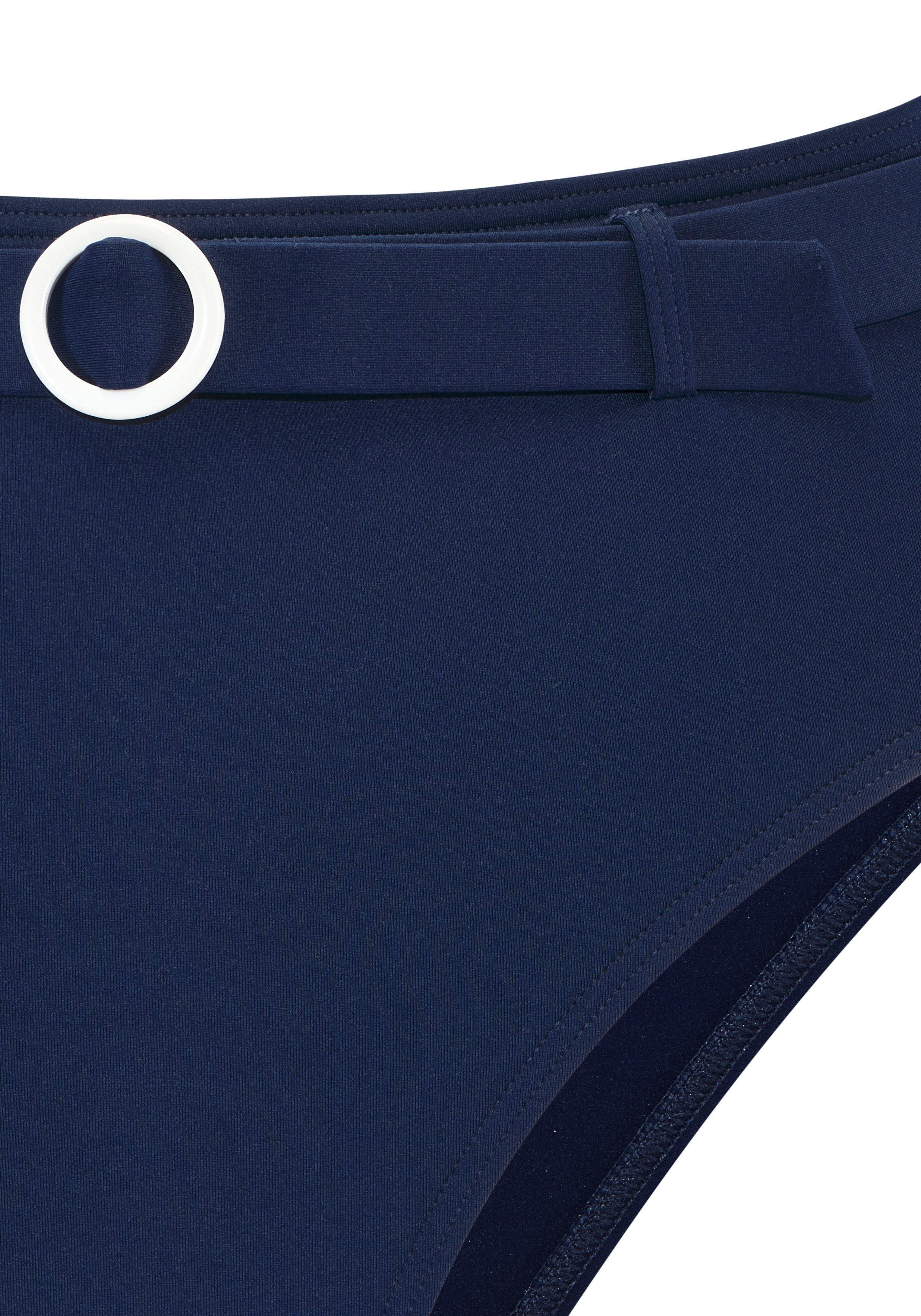 s.Oliver Highwaist-Bikini-Hose Beverly mit breitem Ziergürtel
