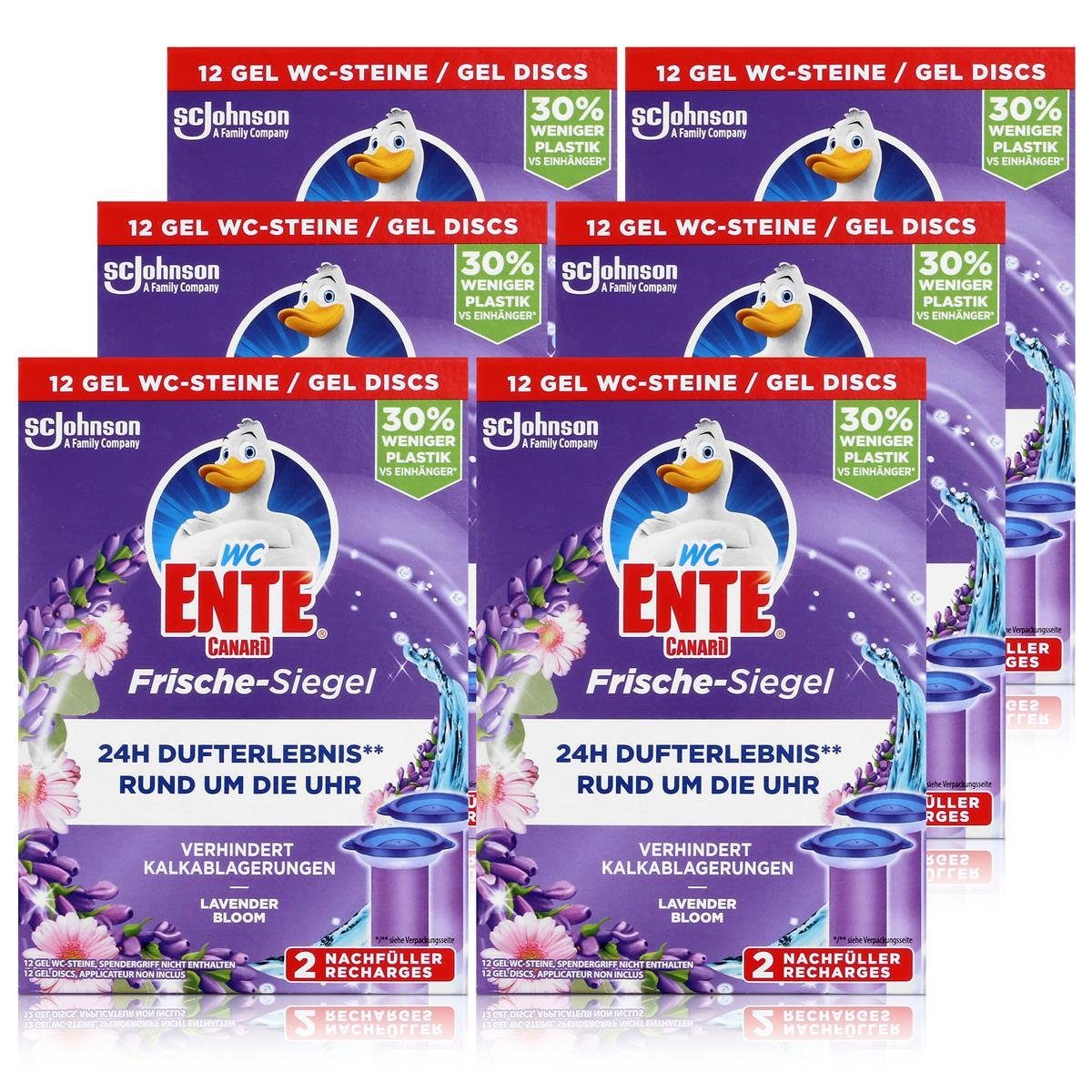 WC Ente Frische-Siegel Lavender 2x36ml WC-Frische (6er Pack) WC-Reiniger