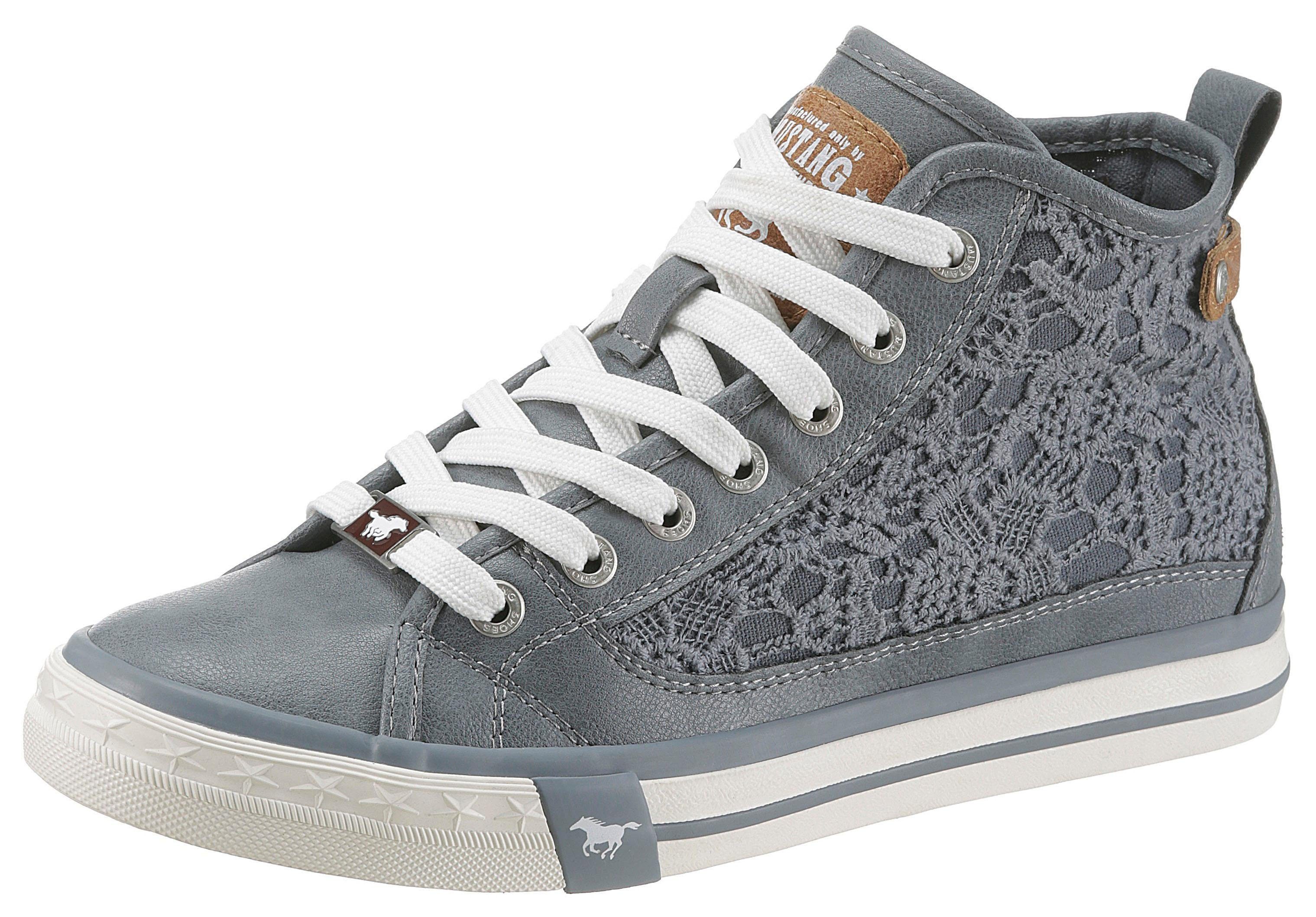 Mustang Shoes Sneaker mit feinen Häkelapplikationen online Mustang Sneaker Damen günstig kaufen ab 7,39 € | PREIS.DE