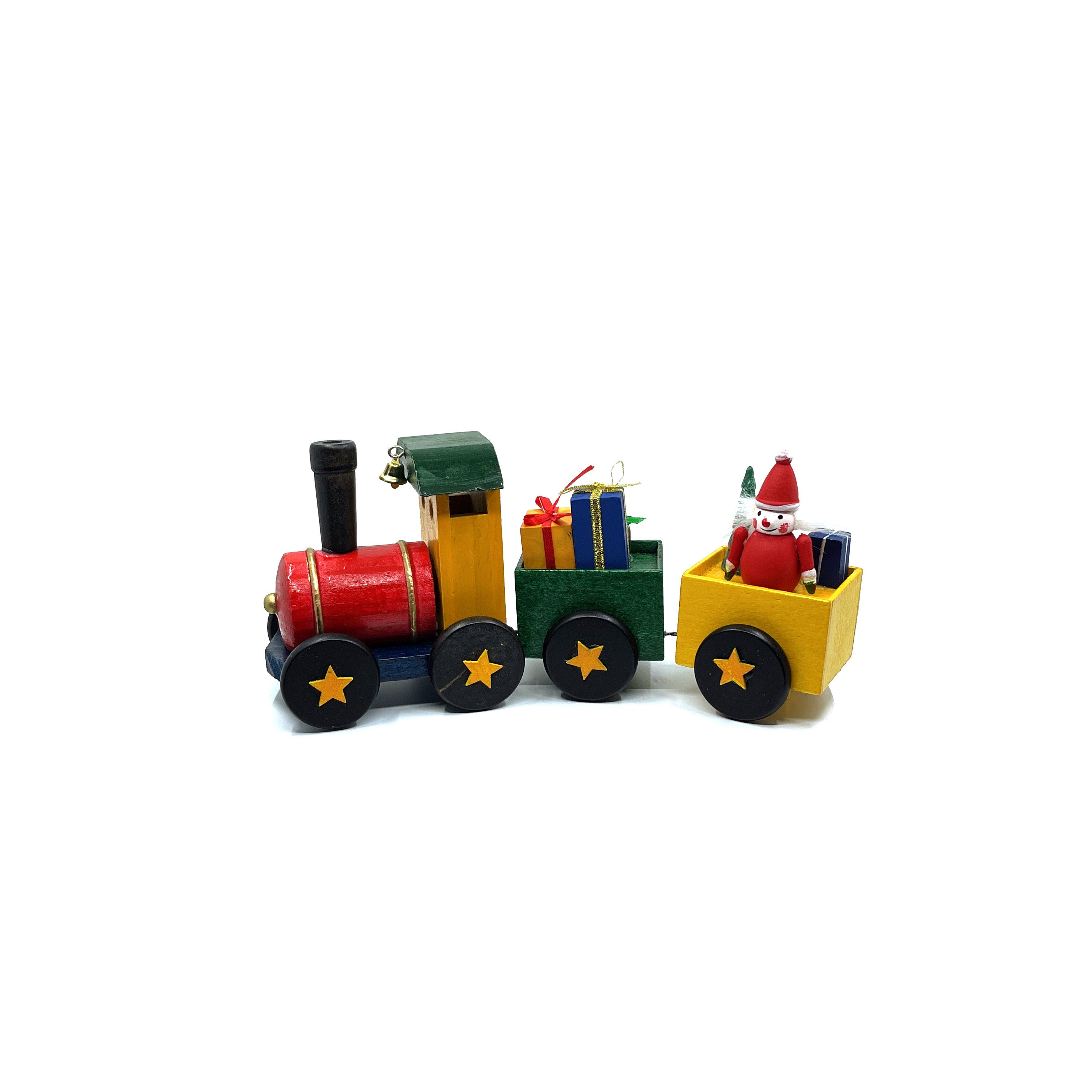 Weihnachtsmann, Räucherfigur Maße Kaladia Bunt Lokomotive 90110-10, ca. Räuchermännchen - 24x7,5x11cm