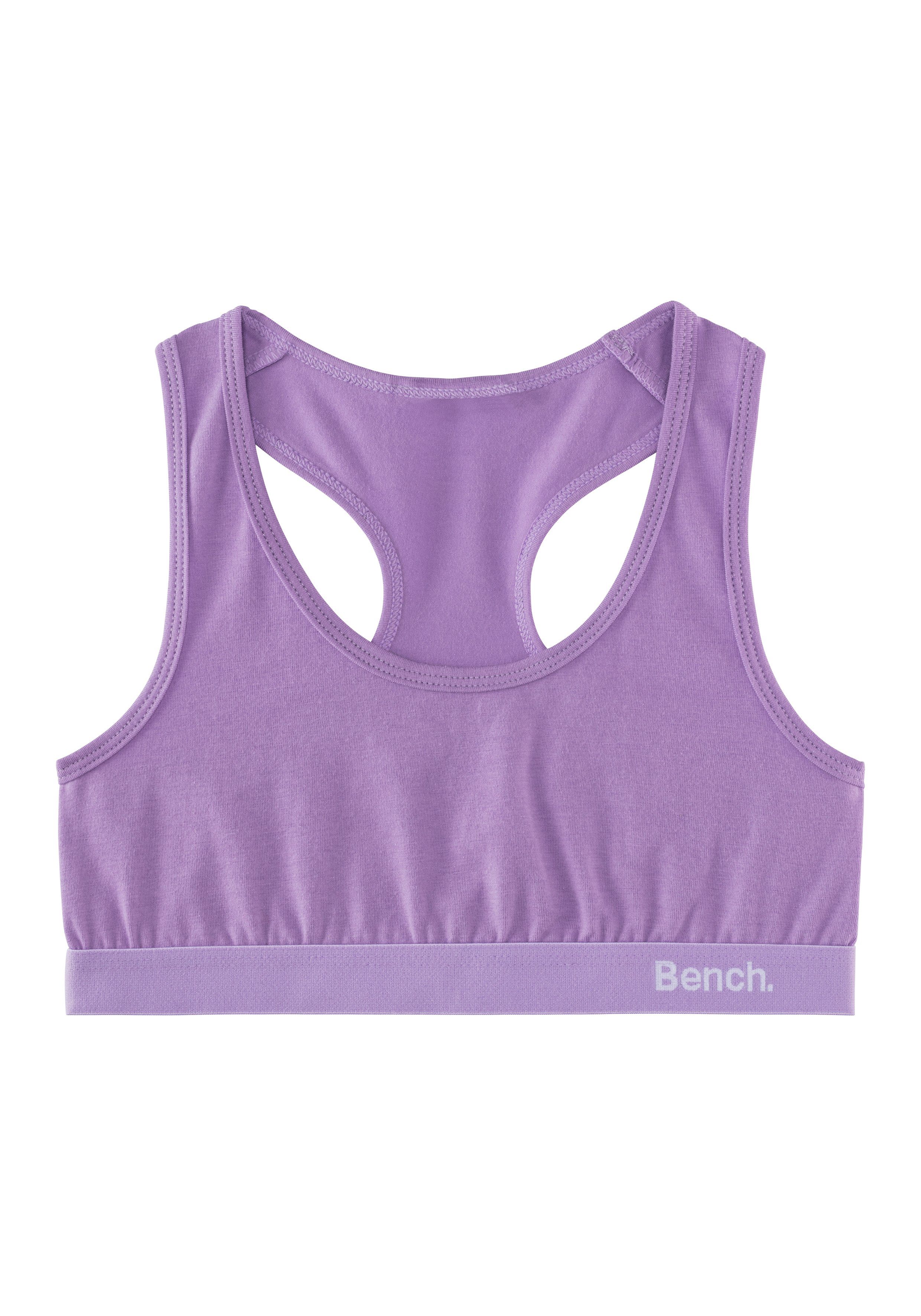 Bench. Bustier (Packung, 3-tlg) im sportlichen Look mit Ringerrücken