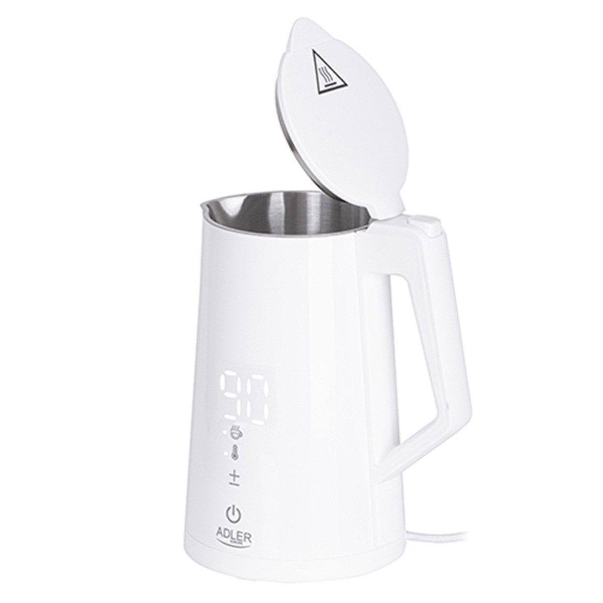 Adler Wasserkocher AD 1345 STRIX-Wasserkocher 1,7 L, 2200W, LED-Touch - Weiß, 1,7 l, 2200 W