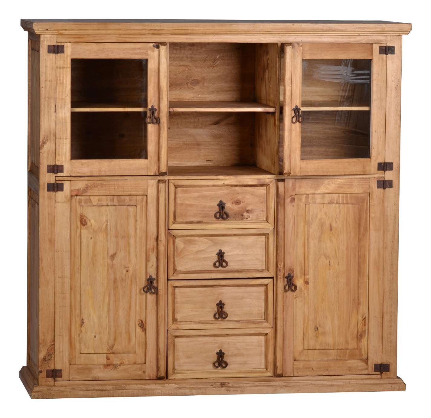 MiaMöbel Highboard Mexico, aus massivem Pinienholz günstig online kaufen
