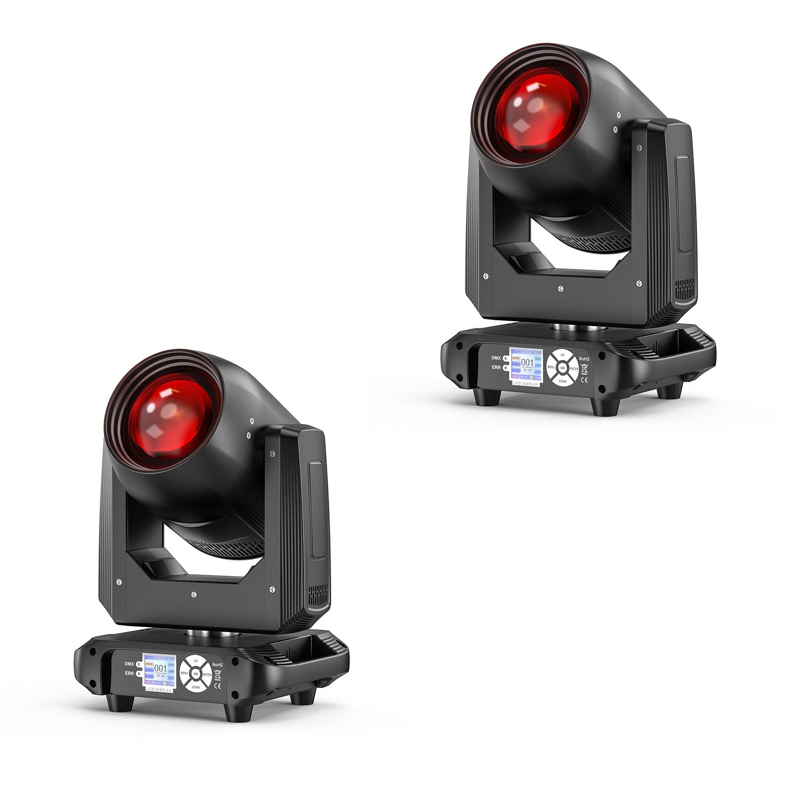 ZonQoonz Discolicht 120W Moving Head Light mit Musterfunktion manuell speicherbaren Szenen