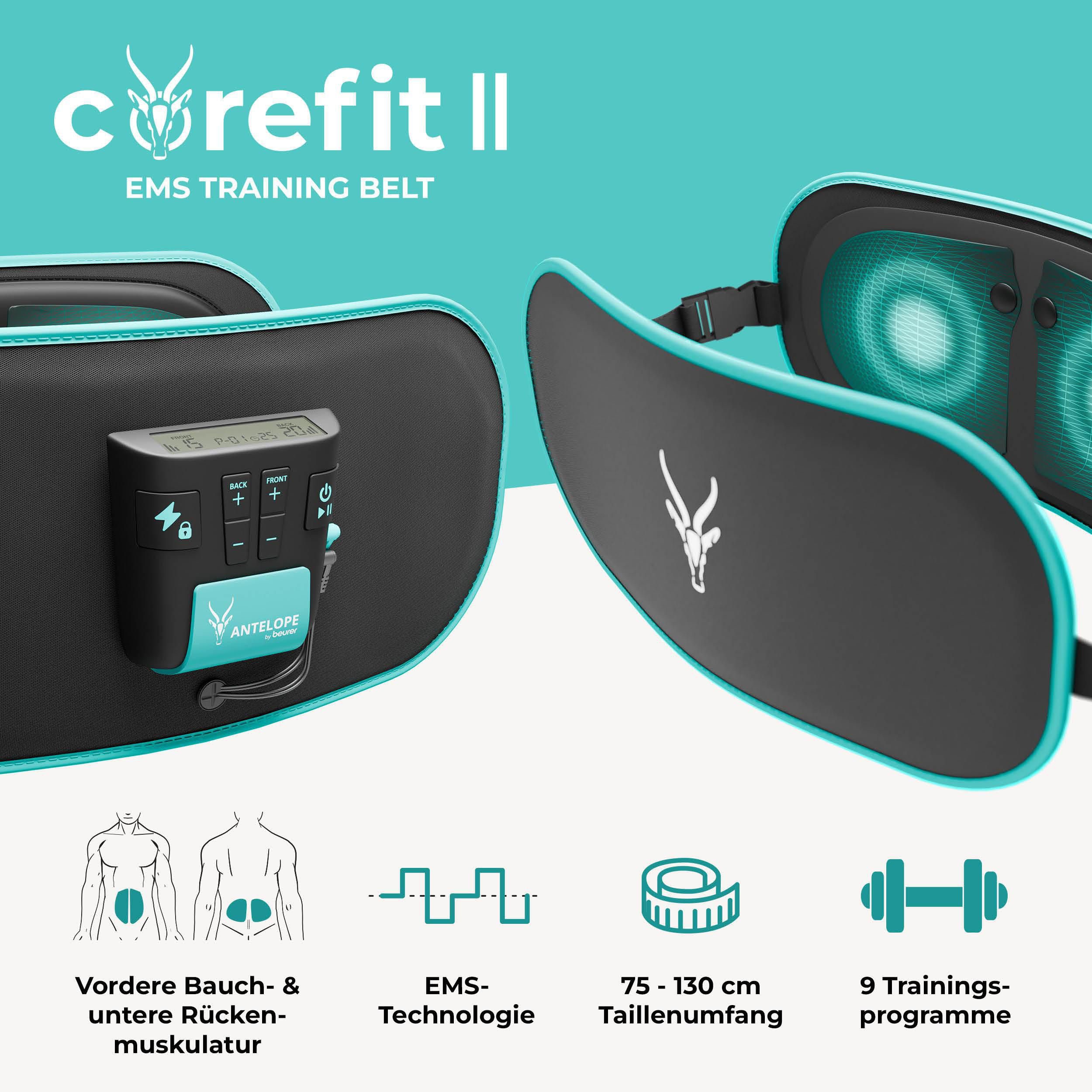 BEURER EMS-Bauchmuskeltrainer Corefit II Antelope