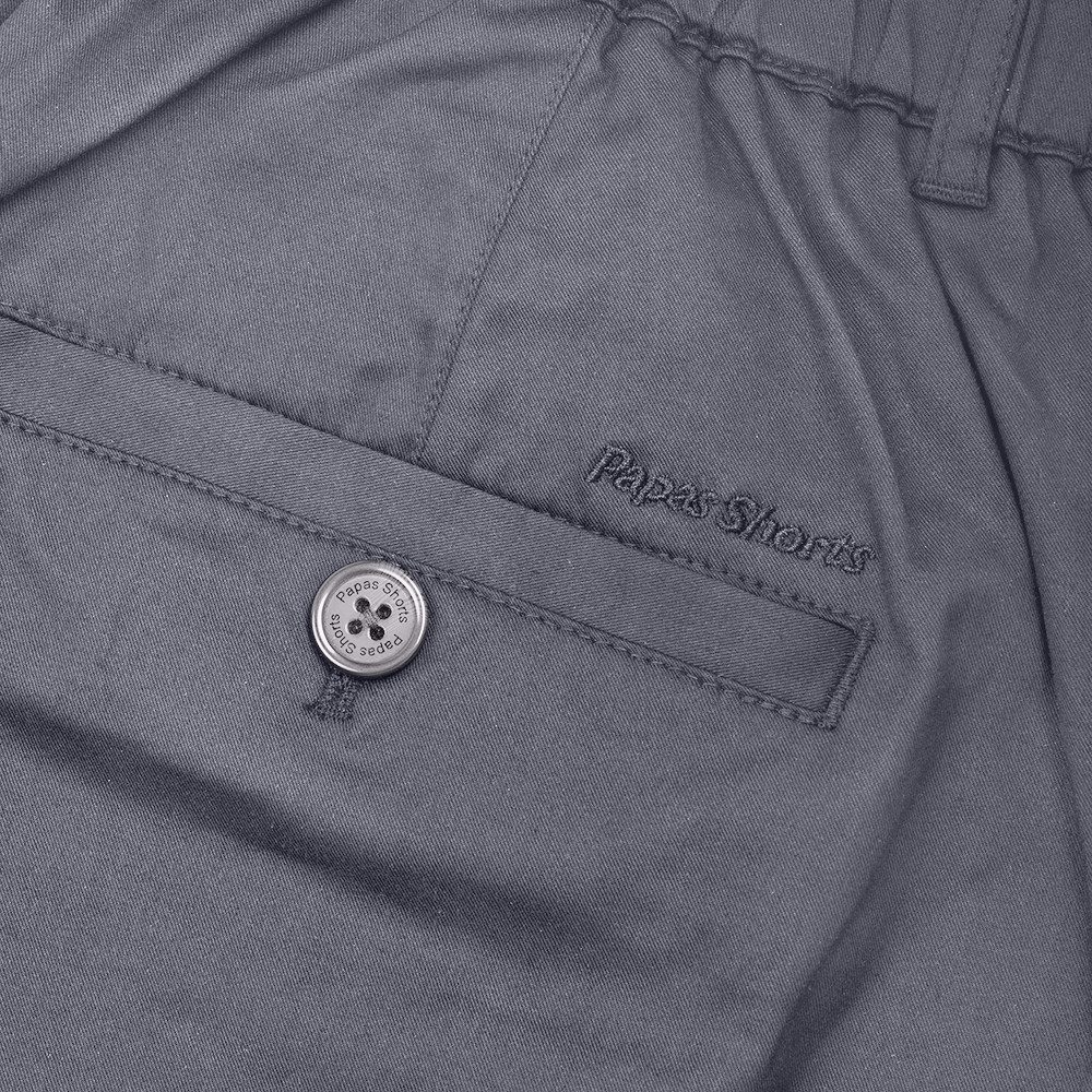 Papas Shorts Chinoshorts für Herren aus Baumwolle mit flexiblen Bund, und sicheren Reißverschlüssen