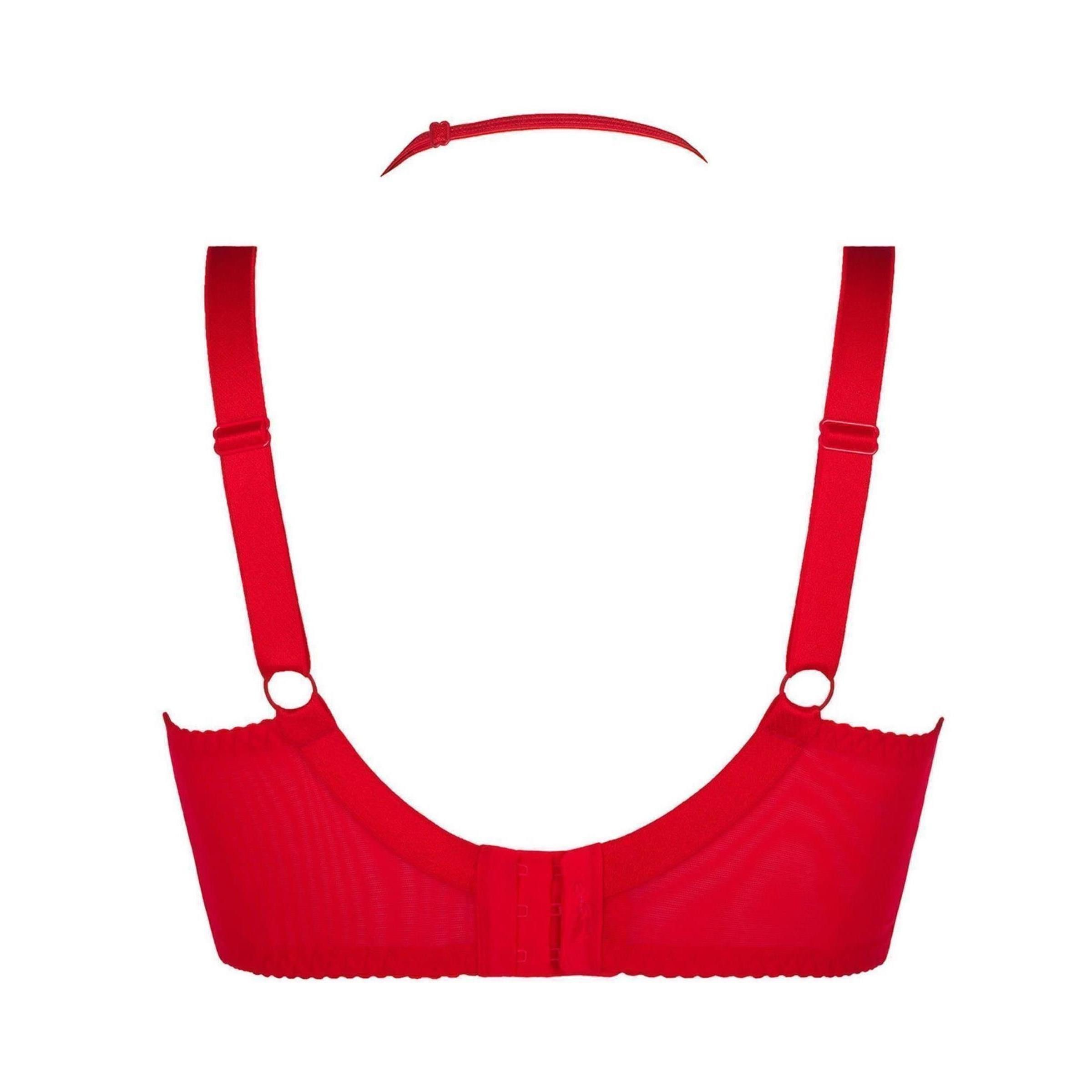 Axami Size Plus Halbschalen-BH V-8761PS Plus Size bra red - (80F,95E,85E,85F,90B